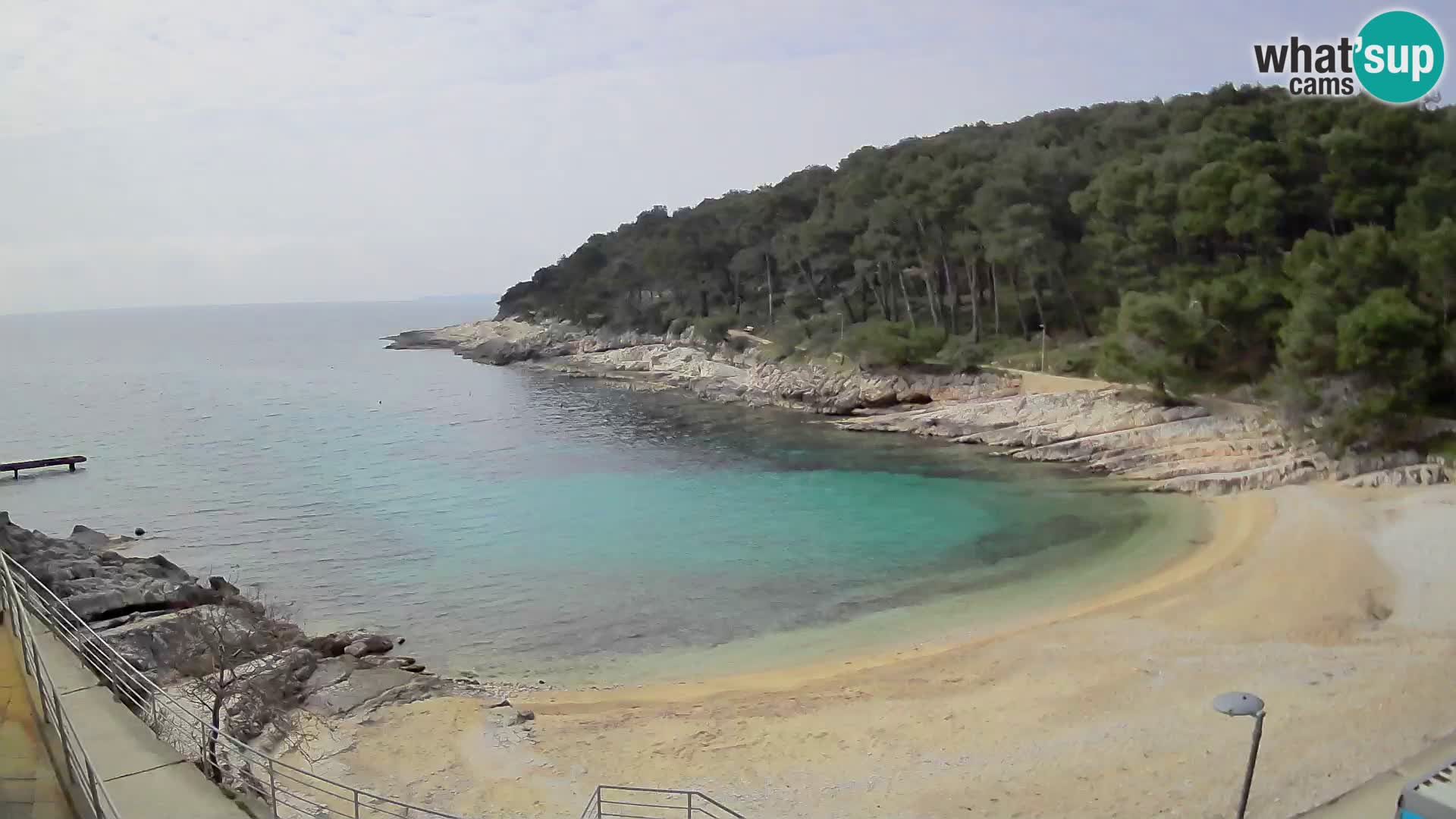 Webcam Mali Lošinj – Sunčana uvala beach – Veli Žal