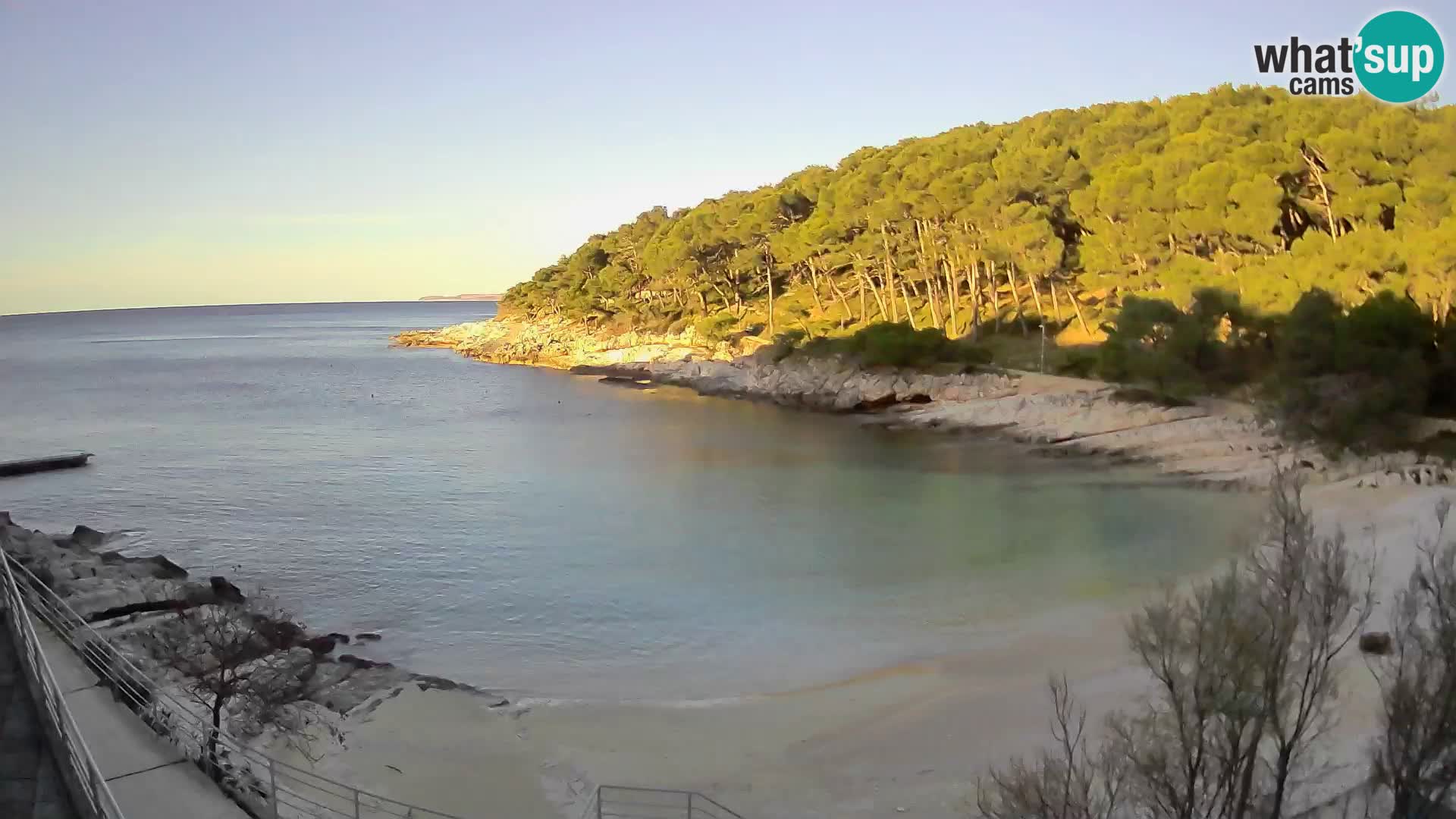 Webcam Mali Lošinj – Sunčana uvala beach – Veli Žal