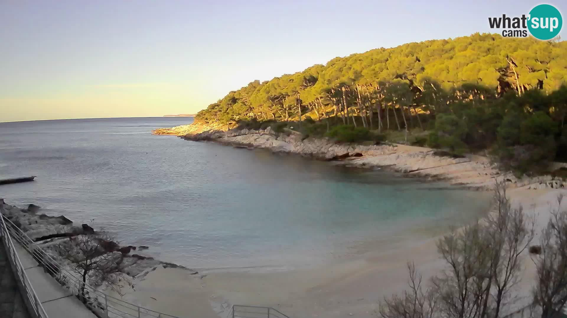 Webcam Mali Lošinj – plage Sunčana uvala – Veli Žal