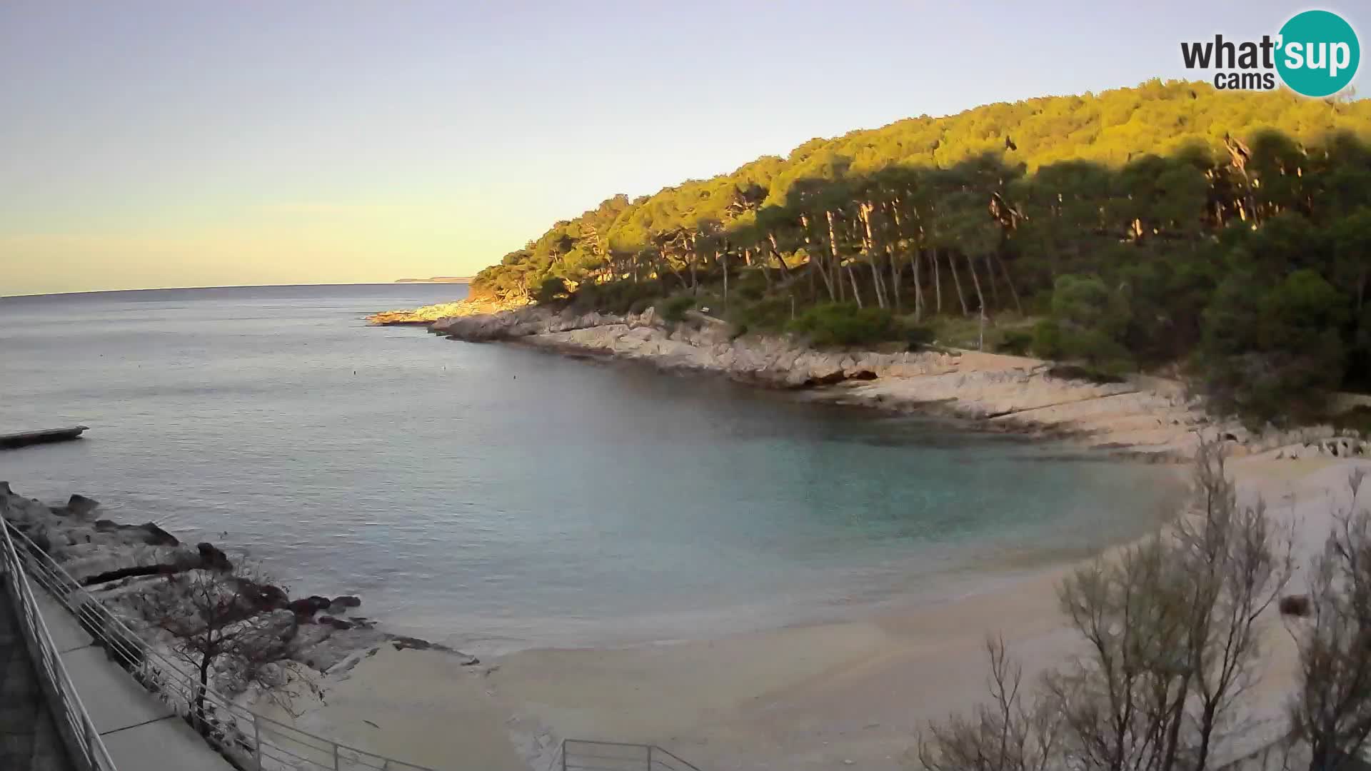 Webcam Mali Lošinj – plage Sunčana uvala – Veli Žal