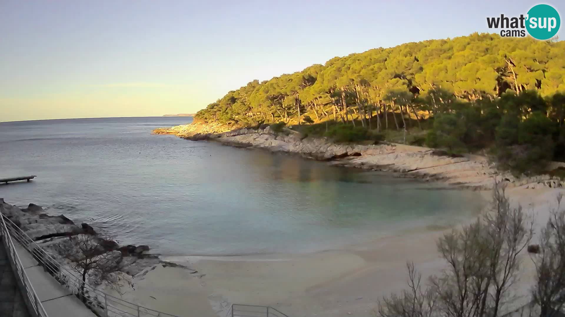 Webcam Mali Lošinj – Sunčana uvala beach – Veli Žal