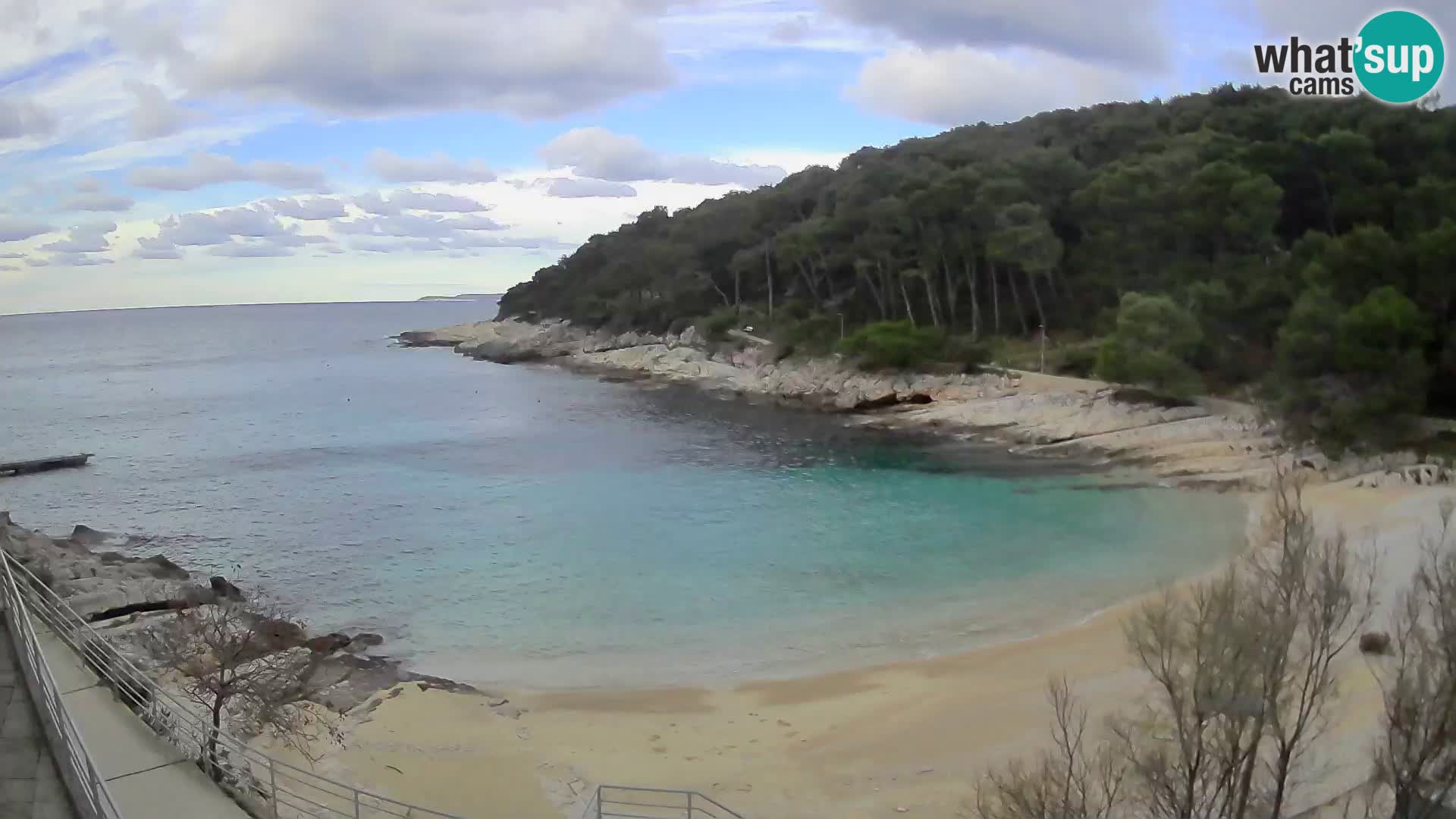 Webcam Mali Lošinj – playa Sunčana uvala – Veli Žal