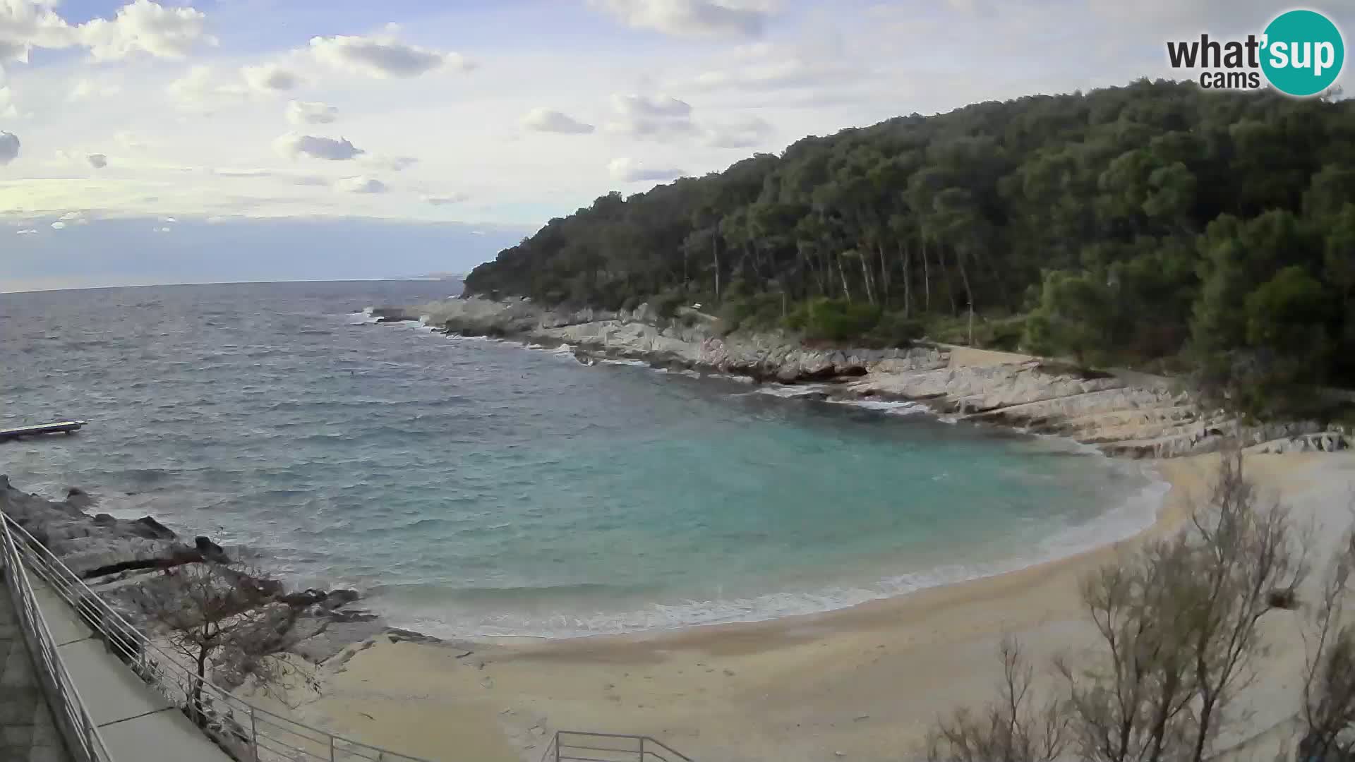 Webcam Mali Lošinj – plage Sunčana uvala – Veli Žal