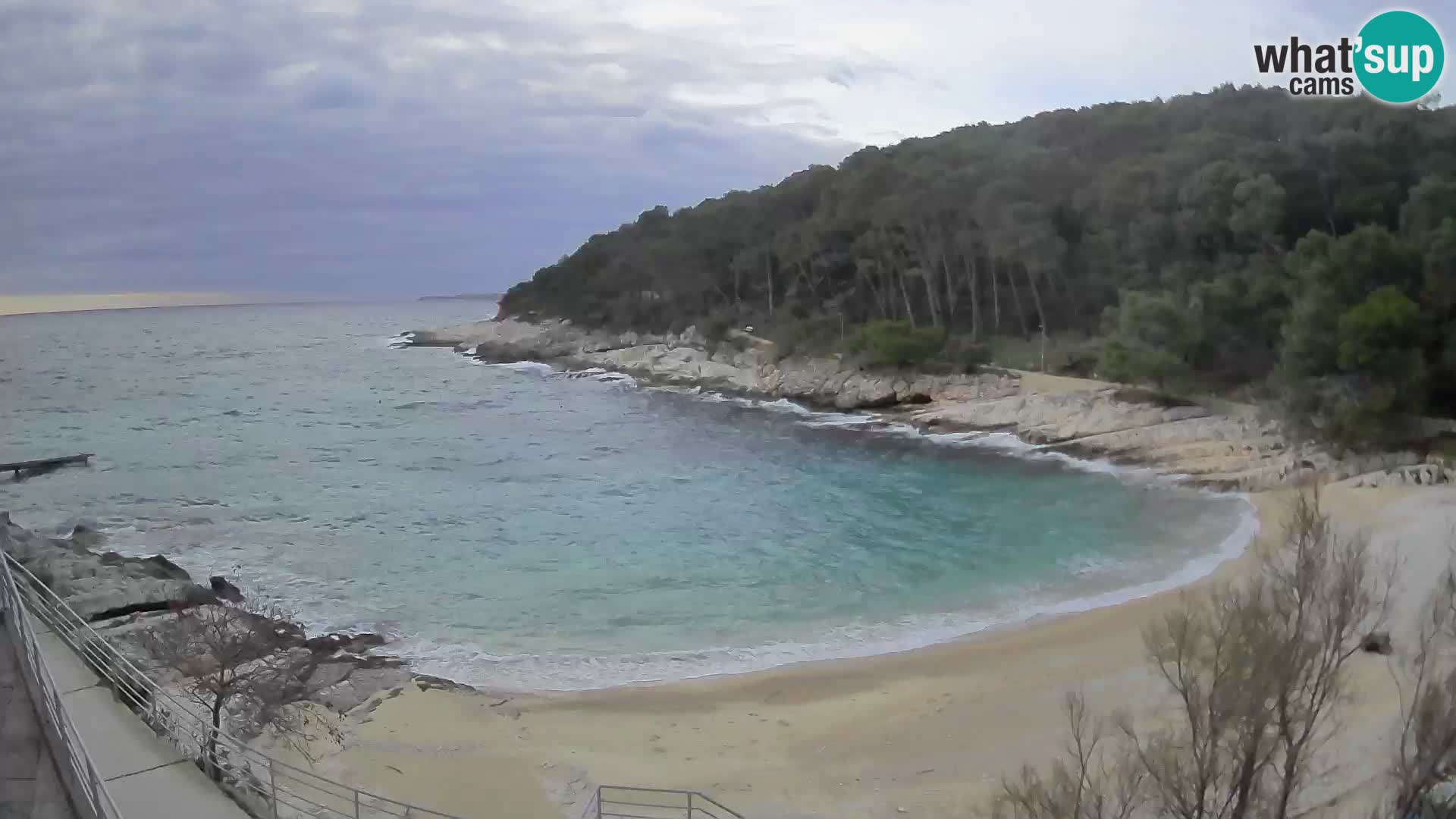 Webcam Mali Lošinj – playa Sunčana uvala – Veli Žal