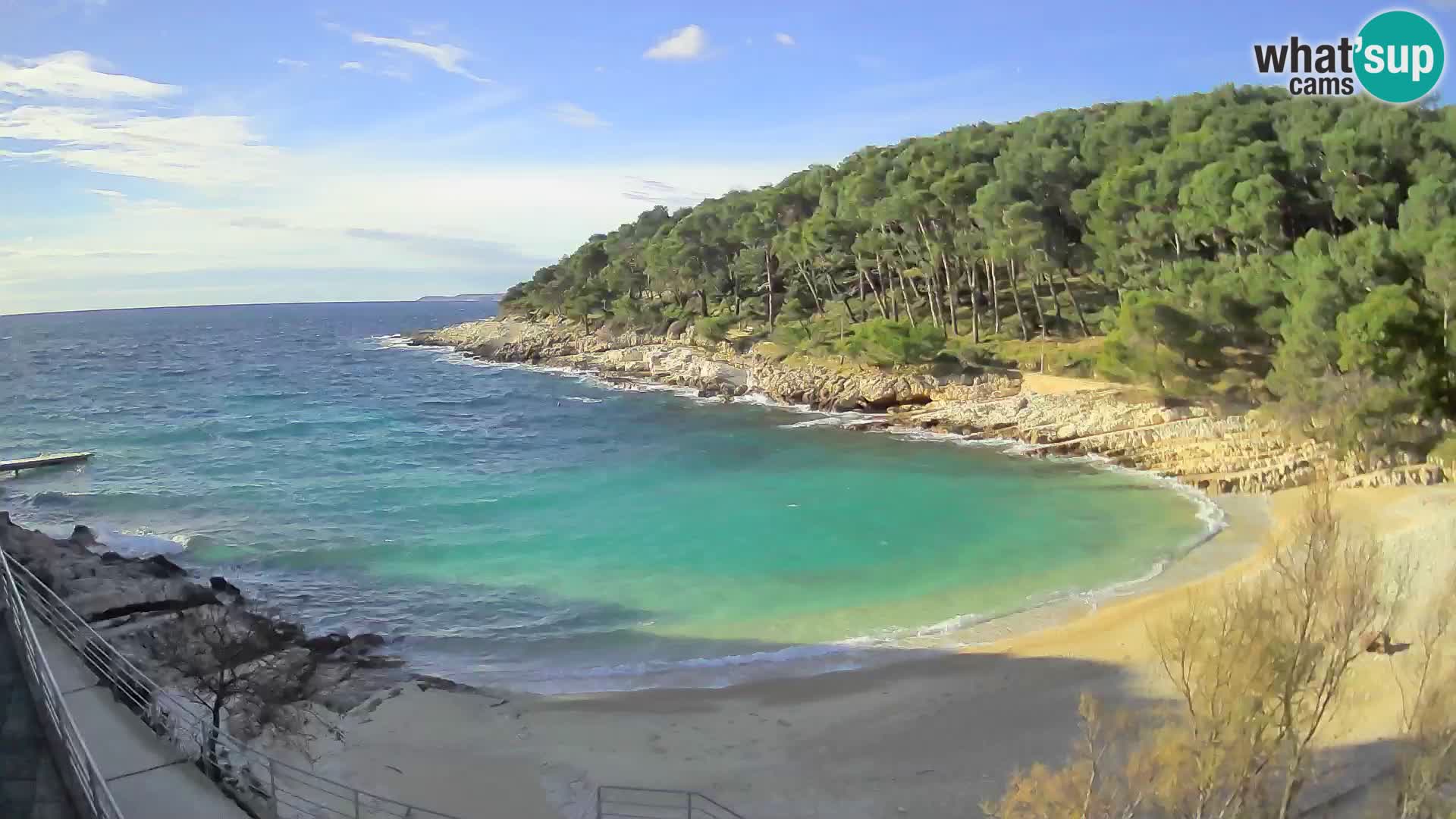 Webcam Mali Lošinj – Sunčana uvala beach – Veli Žal