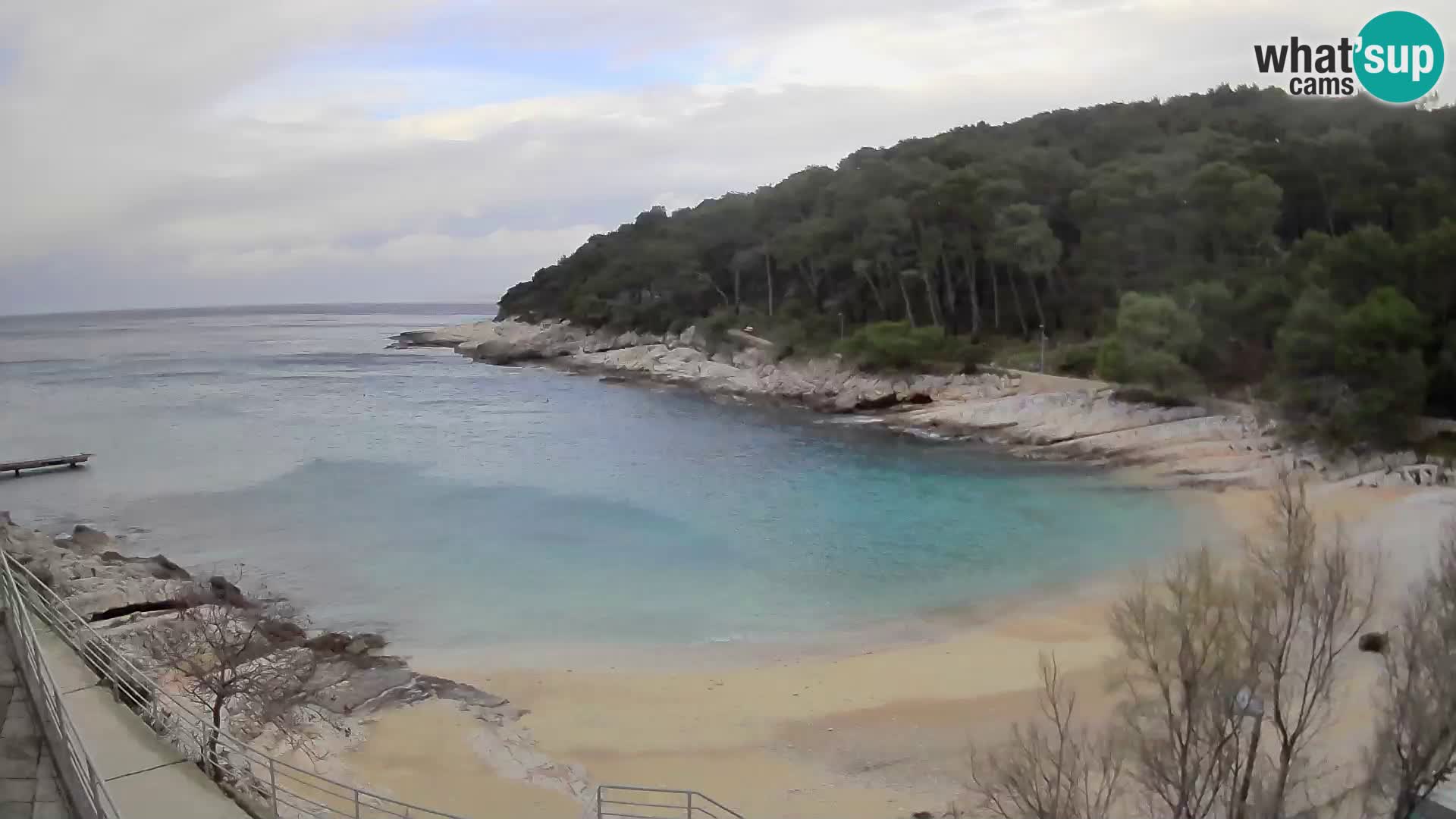 Web kam Mali Lošinj – plaža Sunčana uvala – Veli Žal