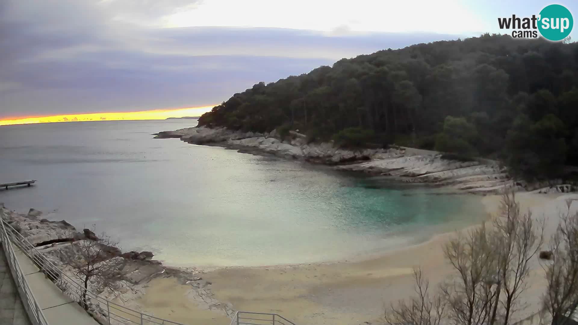 Webcam Mali Lošinj – Sunčana uvala beach – Veli Žal