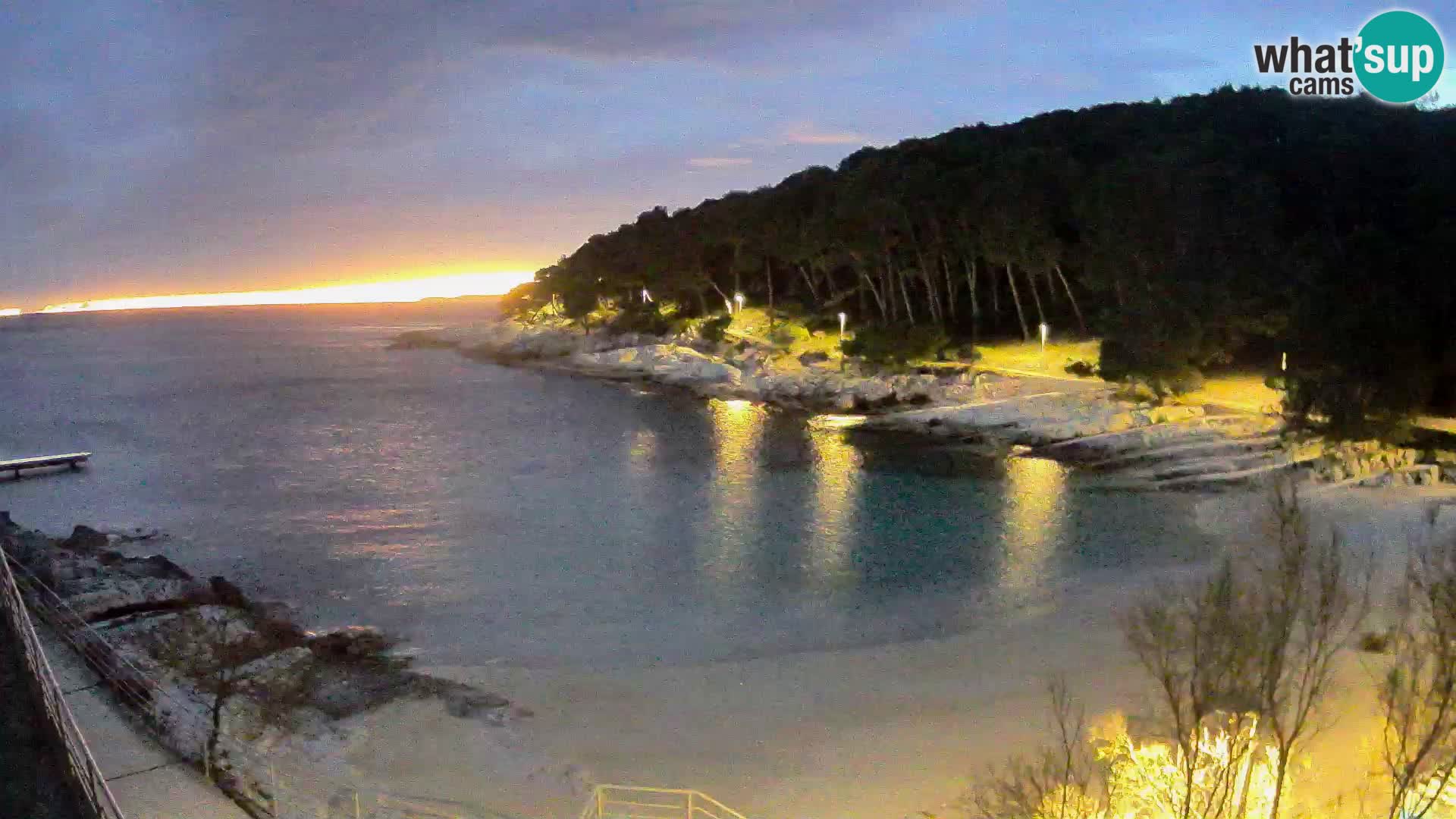 Webcam Mali Lošinj – plage Sunčana uvala – Veli Žal