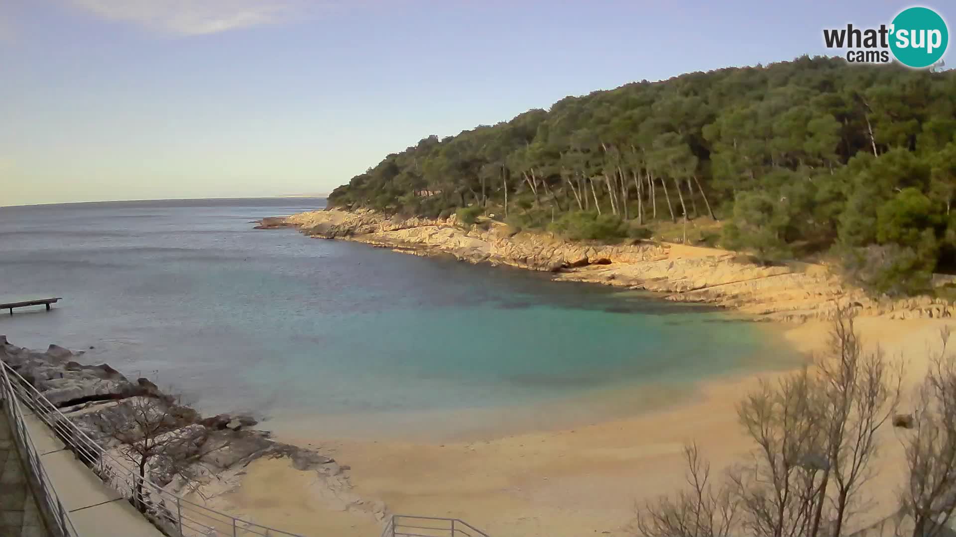 Webcam Mali Lošinj – Sunčana uvala beach – Veli Žal