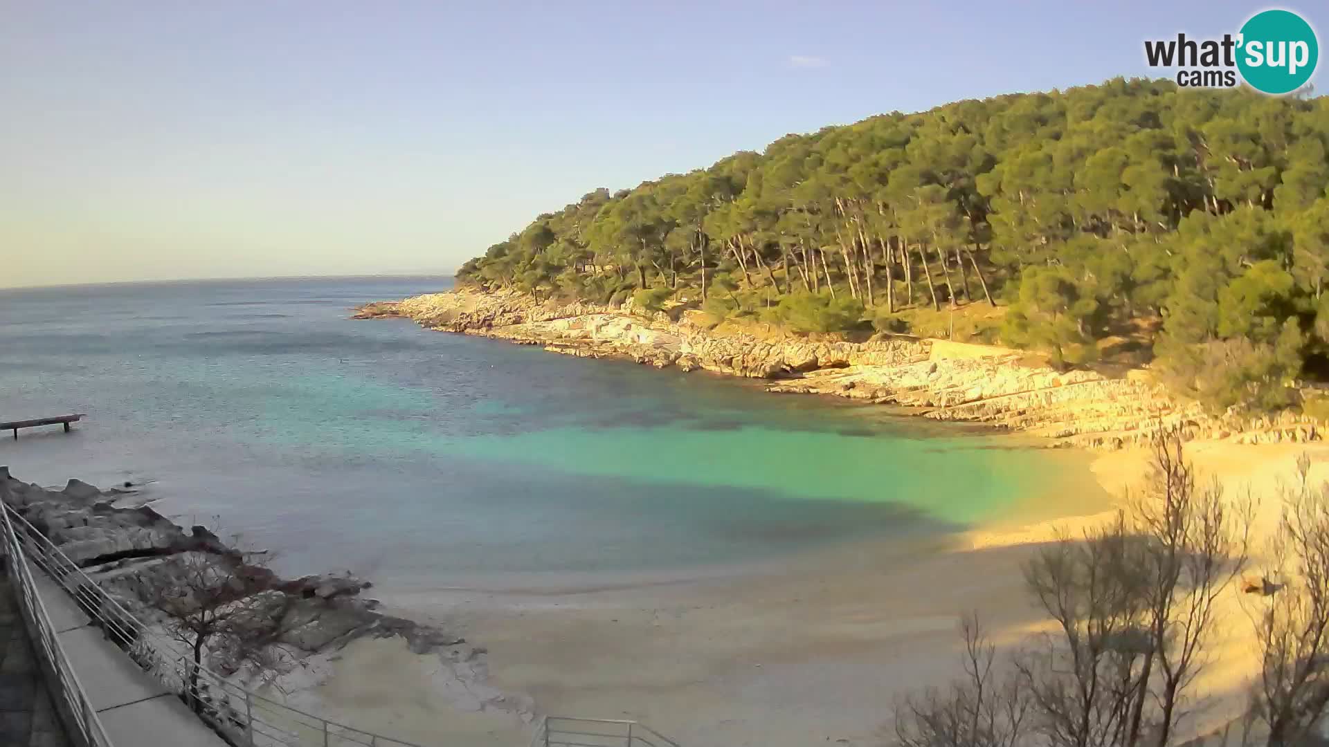 Webcam Mali Lošinj – plage Sunčana uvala – Veli Žal