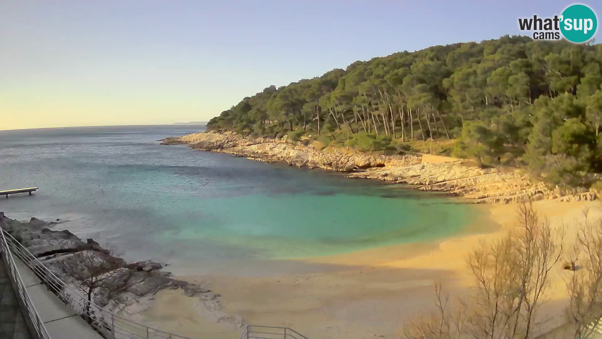 Webcam Mali Lošinj – plage Sunčana uvala – Veli Žal