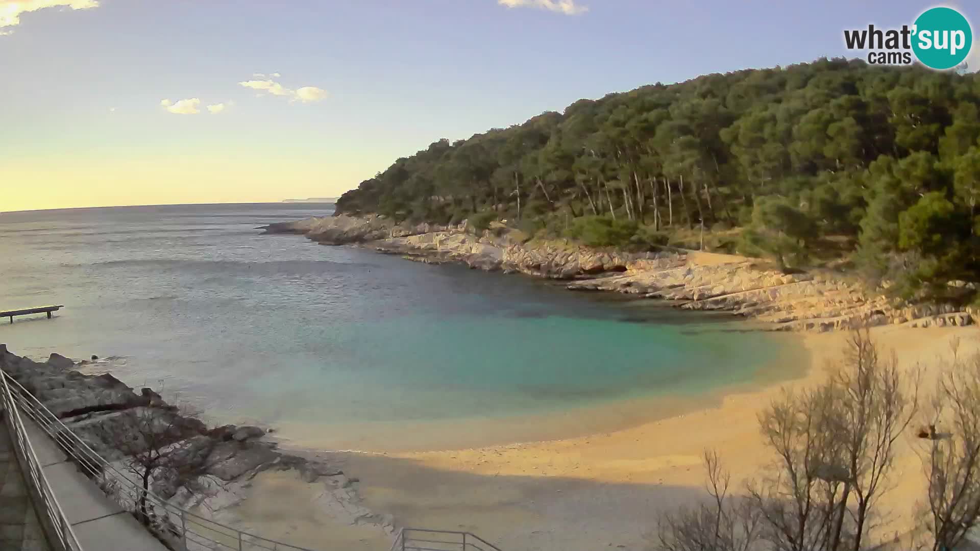 Webcam Mali Lošinj – plage Sunčana uvala – Veli Žal