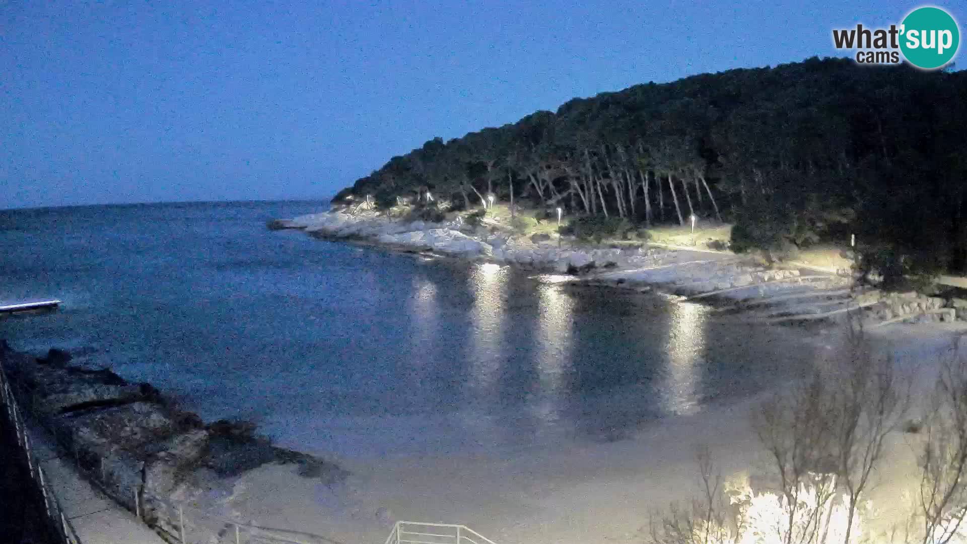 Webcam Mali Lošinj – plage Sunčana uvala – Veli Žal