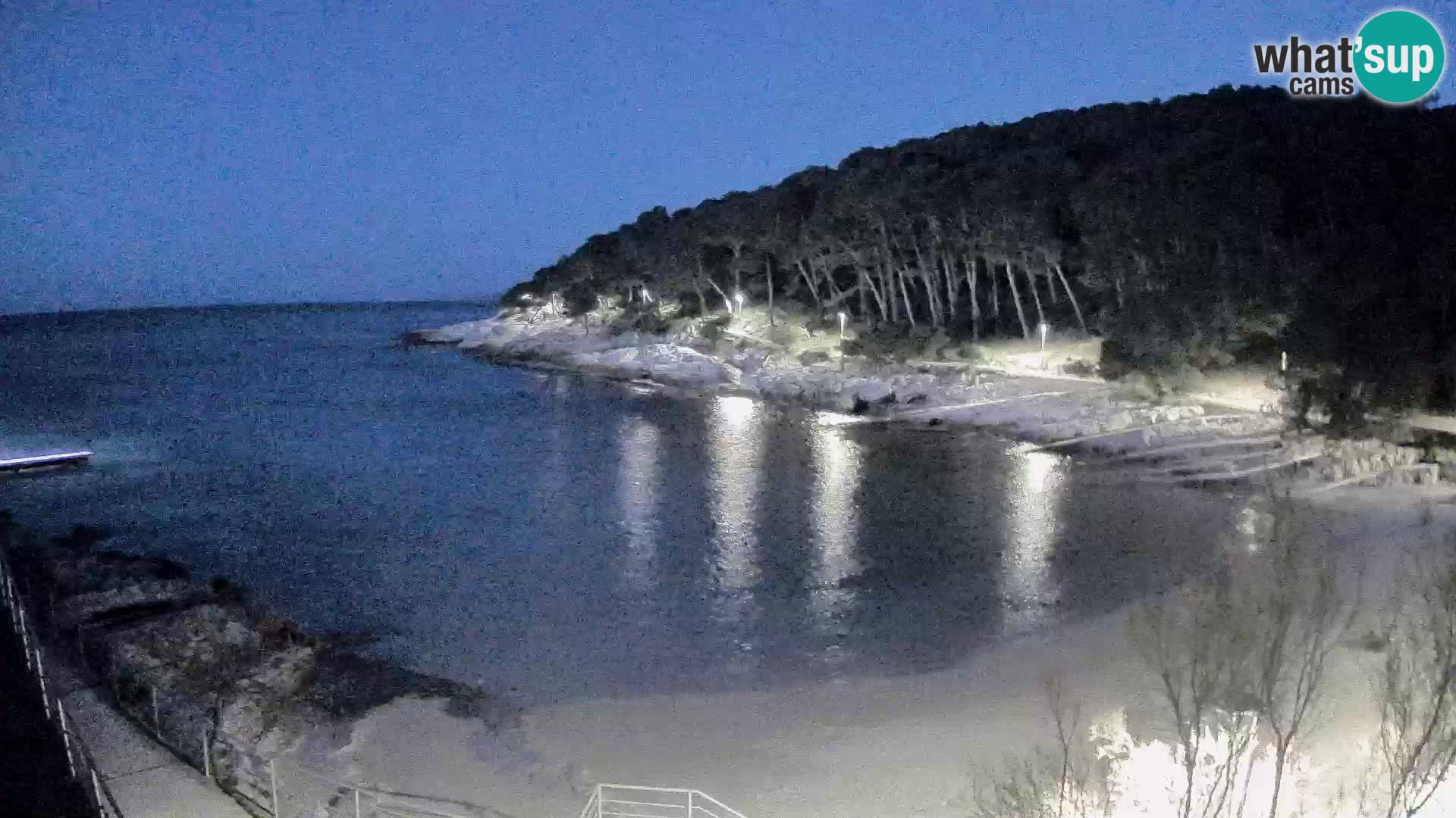 Web kam Mali Lošinj – plaža Sunčana uvala – Veli Žal