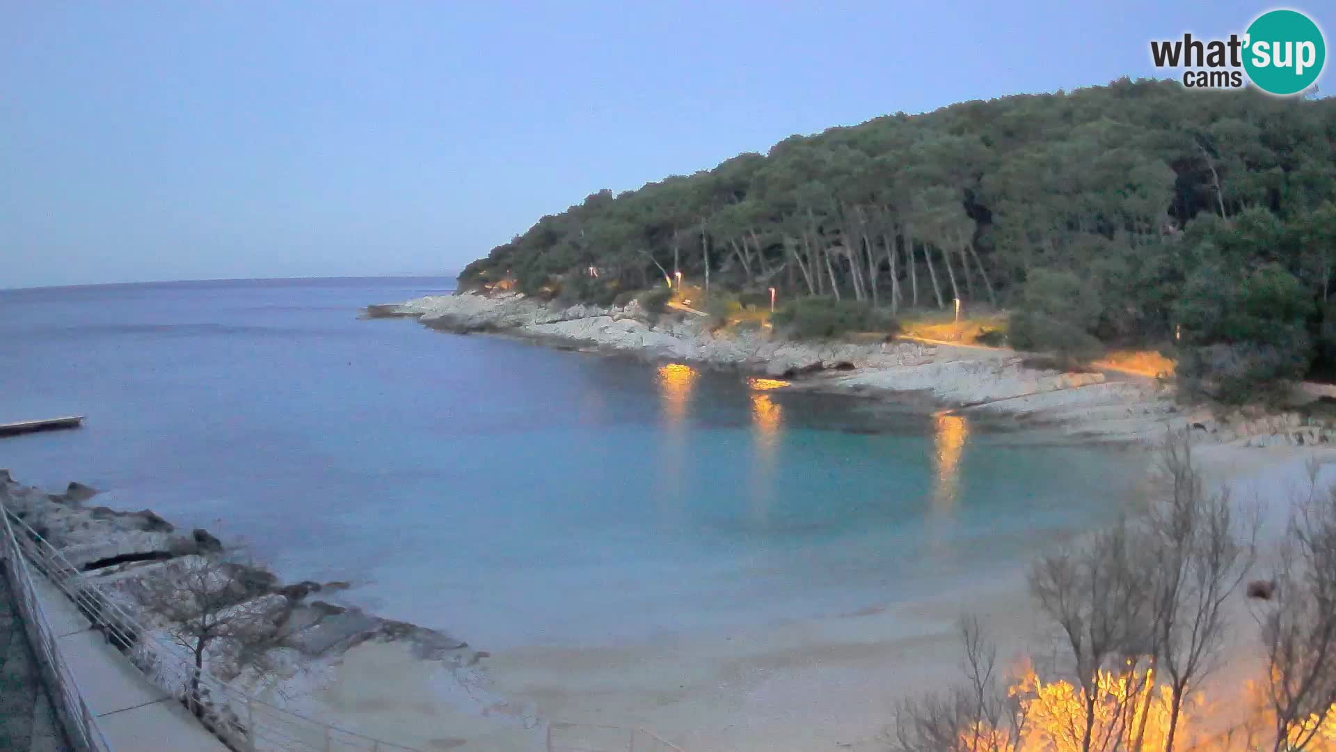 Webcam Mali Lošinj – playa Sunčana uvala – Veli Žal