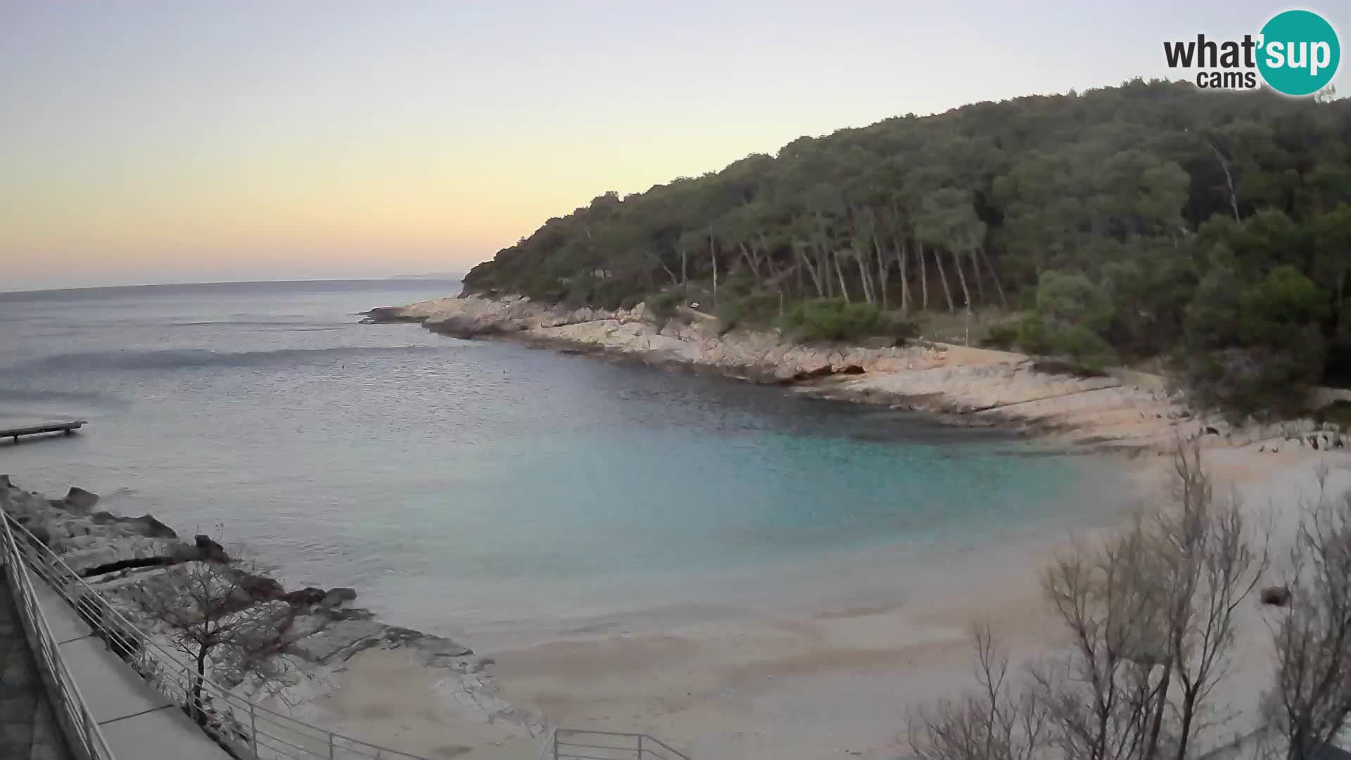 Webcam Mali Lošinj – playa Sunčana uvala – Veli Žal