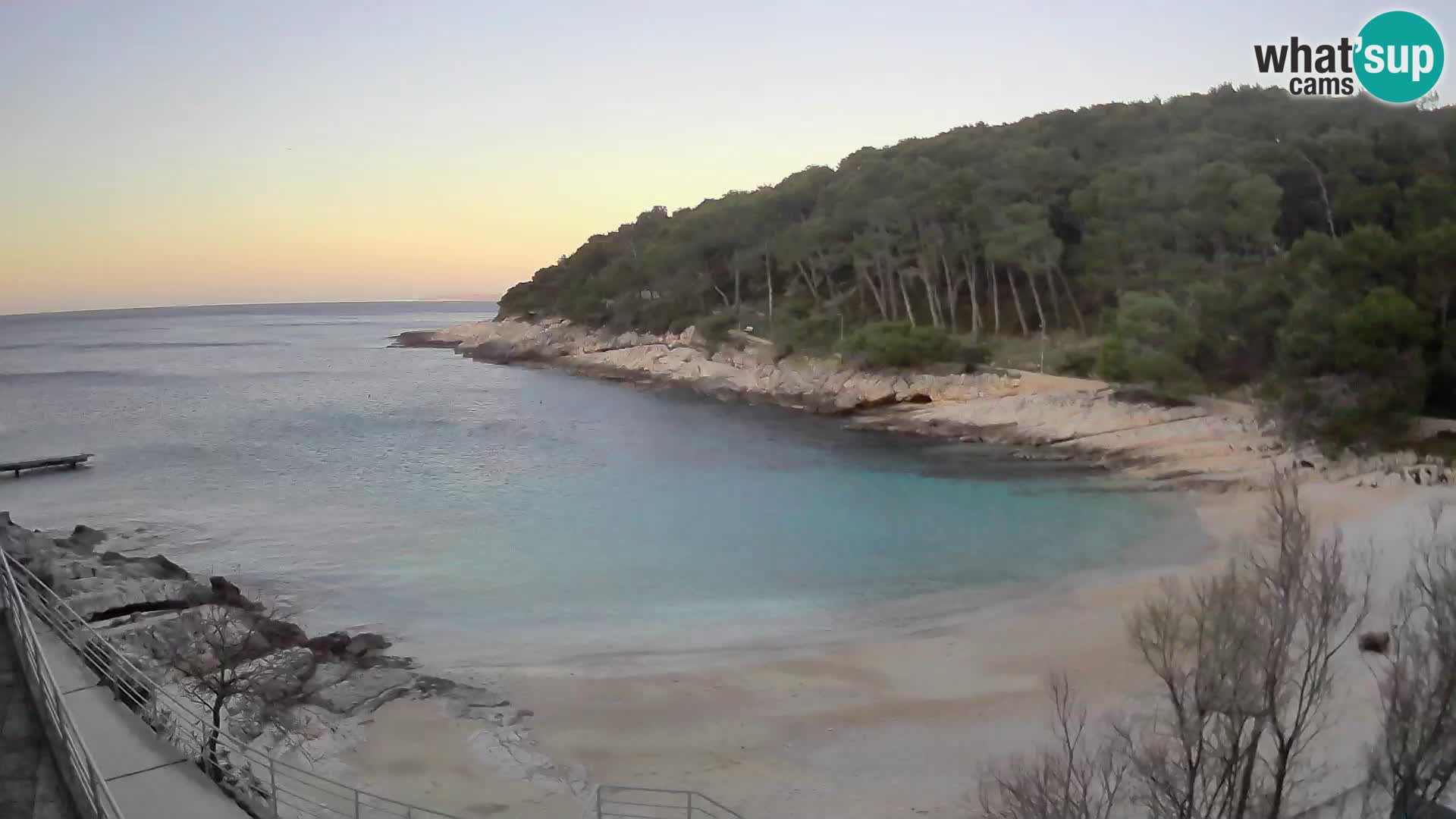 Webcam Mali Lošinj – plage Sunčana uvala – Veli Žal