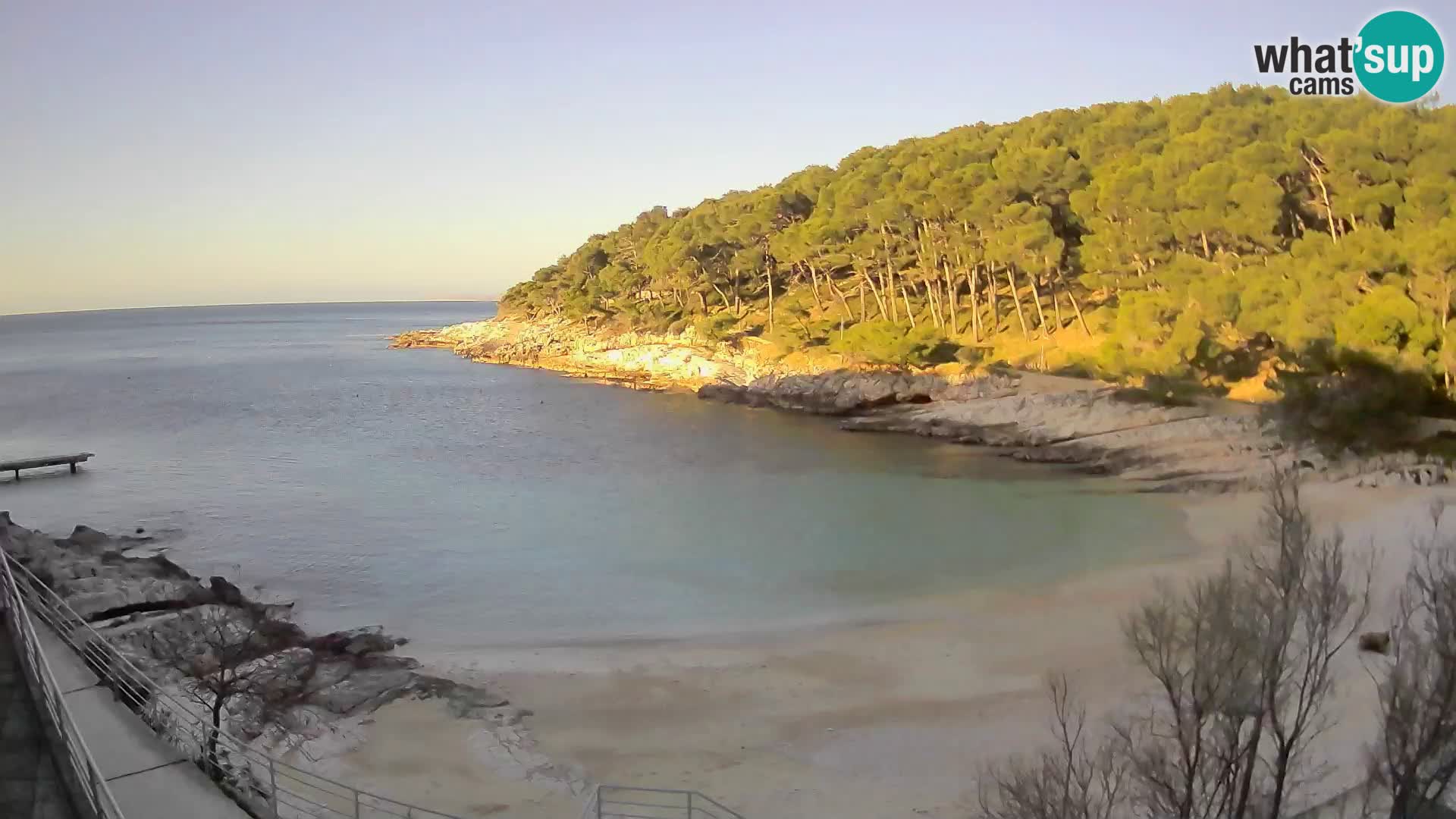 Webcam Mali Lošinj – Sunčana uvala beach – Veli Žal