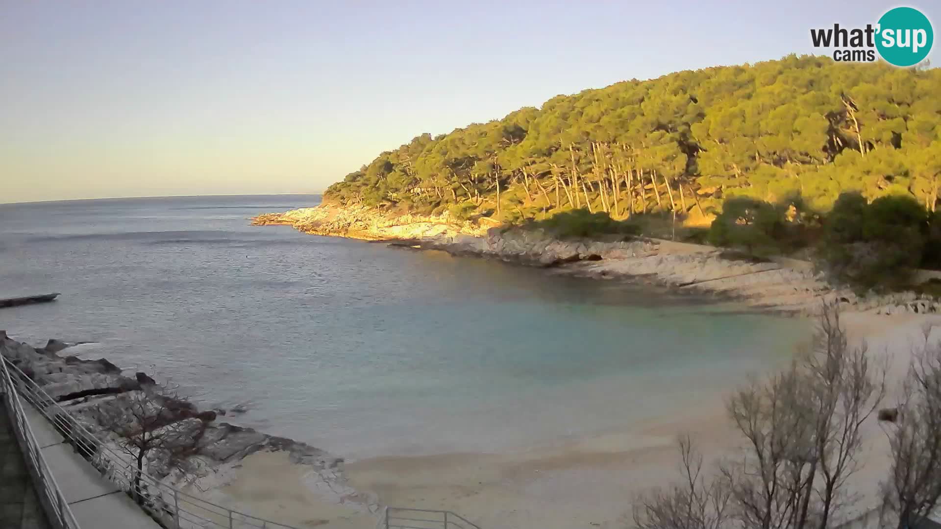 Webcam Mali Lošinj – playa Sunčana uvala – Veli Žal