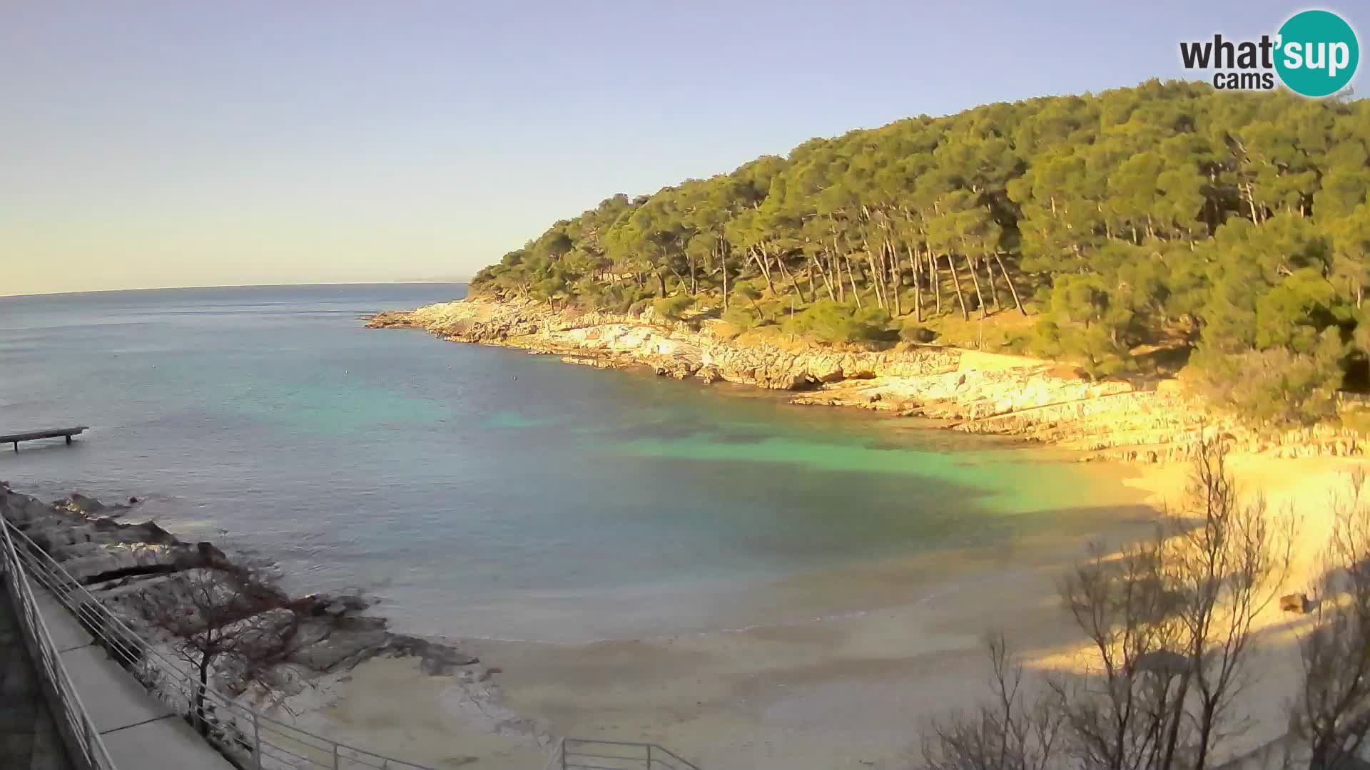 Webcam Mali Lošinj – plage Sunčana uvala – Veli Žal