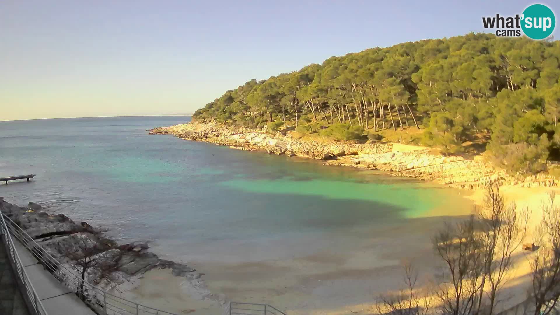 Webcam Mali Lošinj – plage Sunčana uvala – Veli Žal