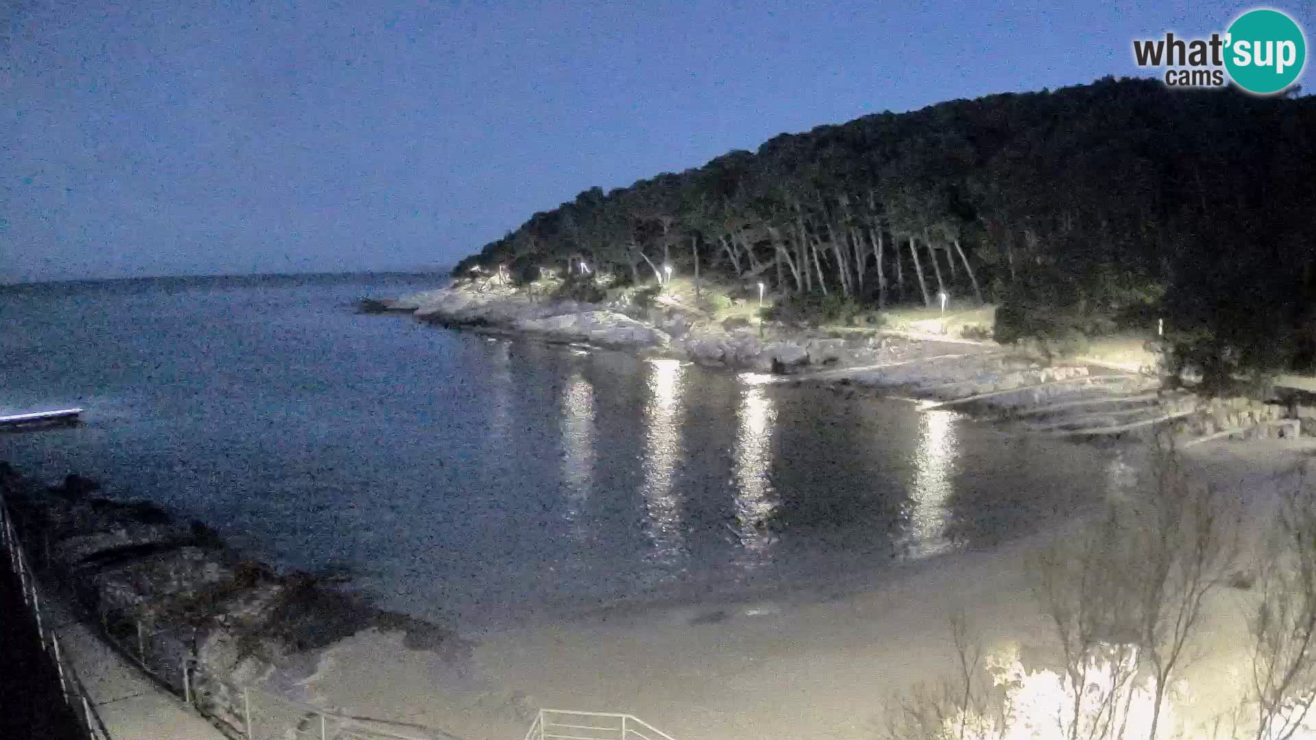 Web kam Mali Lošinj – plaža Sunčana uvala – Veli Žal