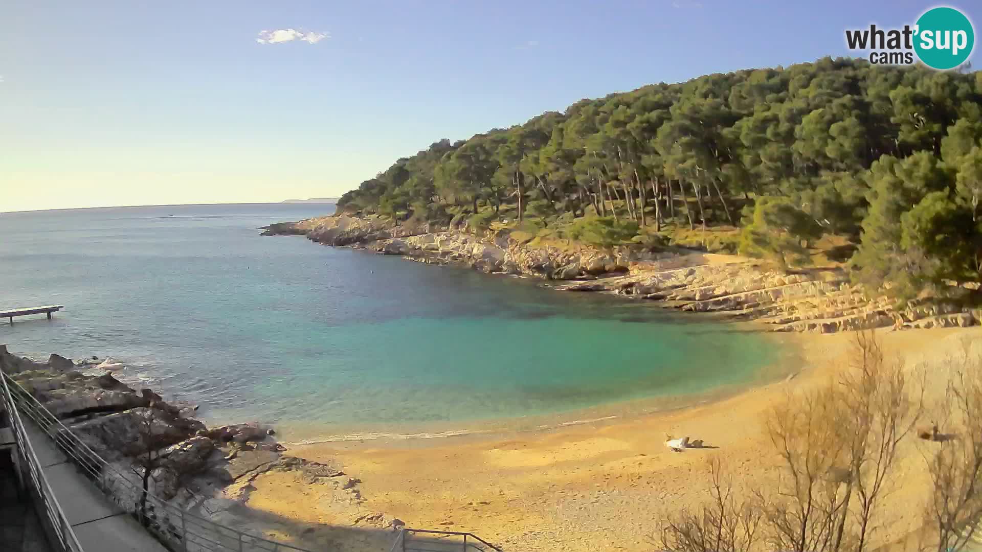 Spletna Kamera Mali Lošinj – plaža Sunčana uvala – Veli Žal