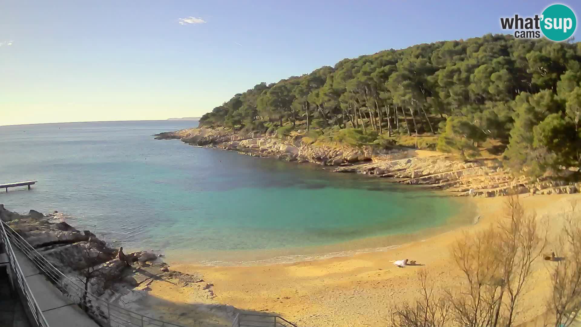 Webcam Mali Lošinj – Sunčana uvala beach – Veli Žal