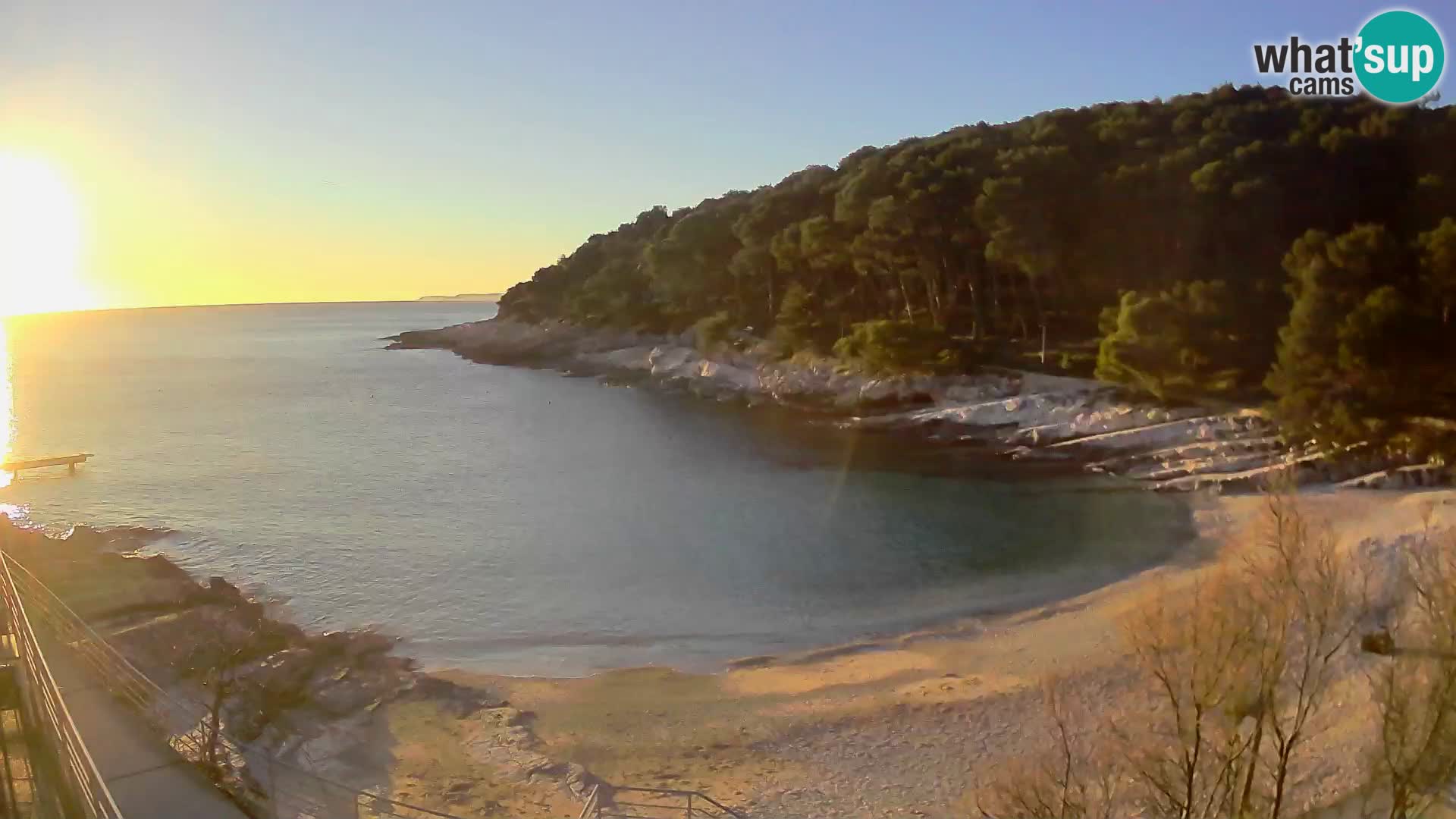 Webcam Mali Lošinj – Sunčana uvala beach – Veli Žal