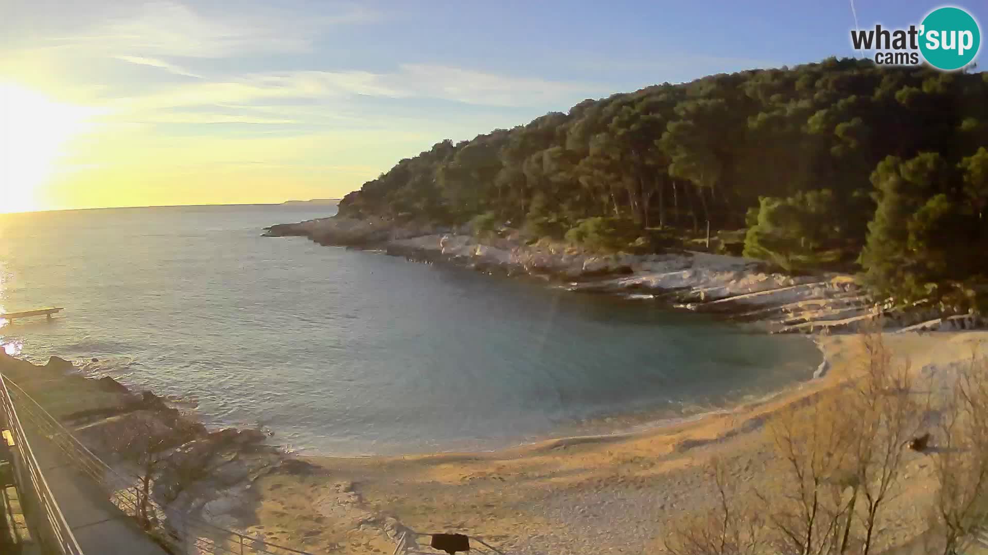 Webcam Mali Lošinj – plage Sunčana uvala – Veli Žal