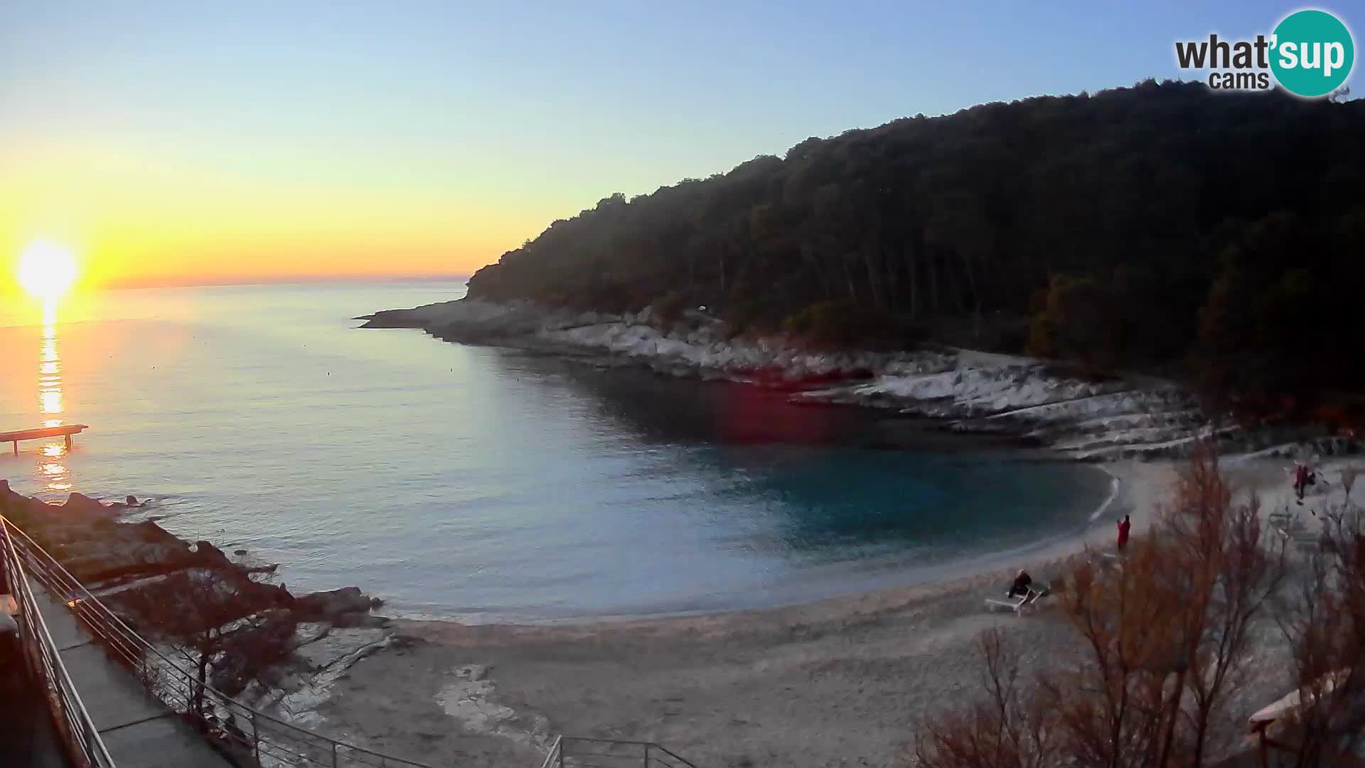 Webcam Mali Lošinj – Sunčana uvala beach – Veli Žal