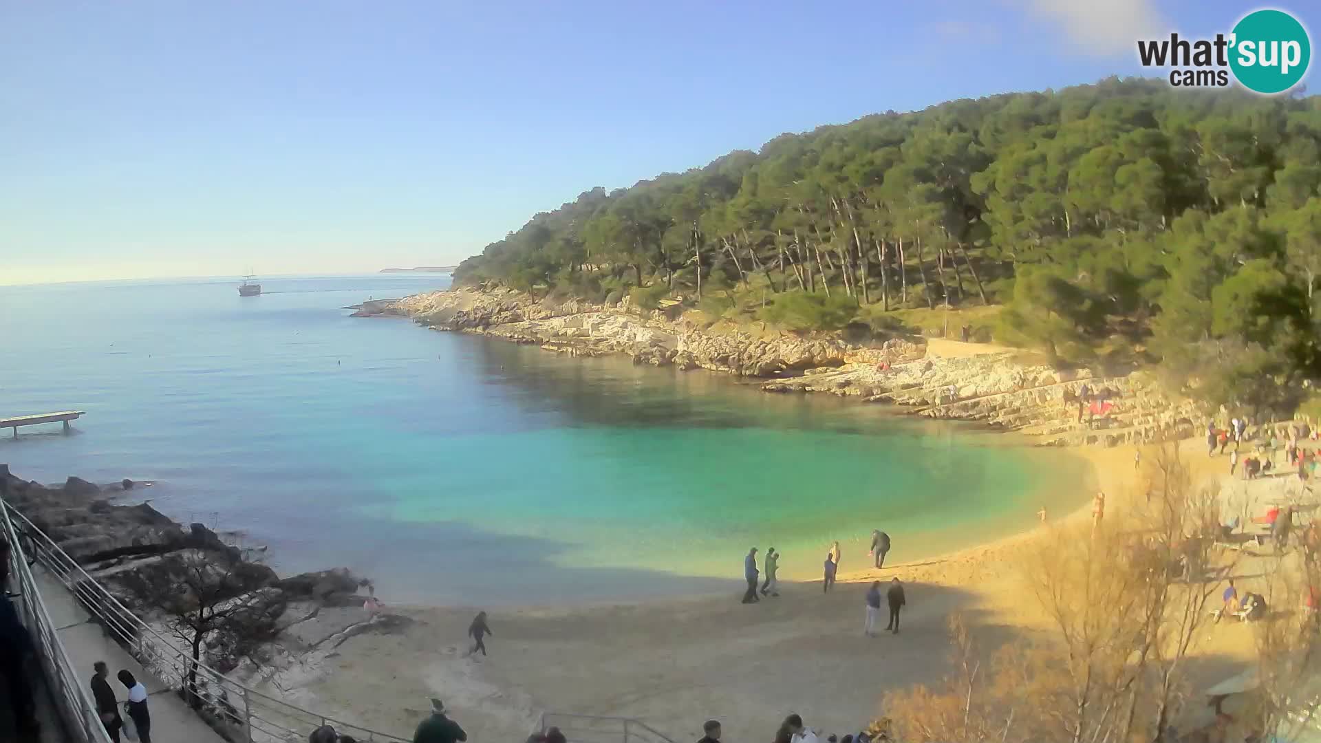 Web kam Mali Lošinj – plaža Sunčana uvala – Veli Žal