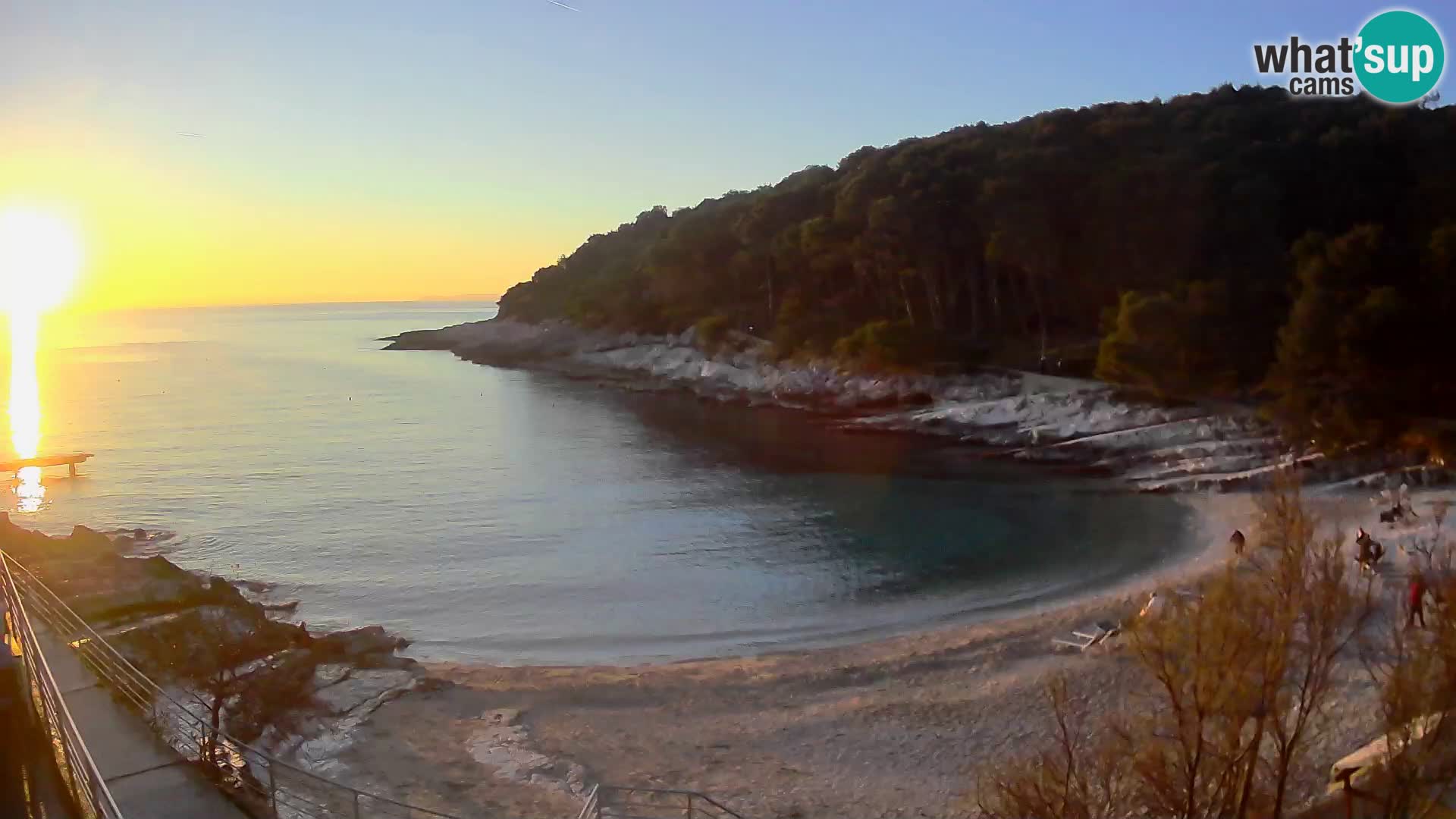 Webcam Mali Lošinj – plage Sunčana uvala – Veli Žal