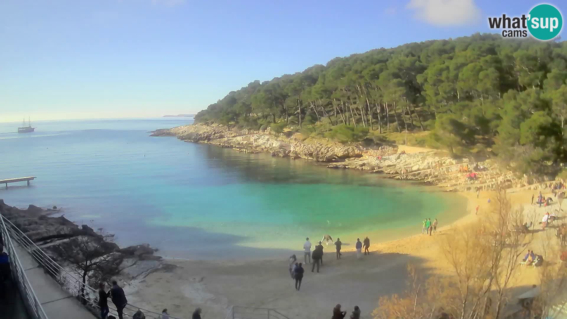 Webcam Mali Lošinj – spiaggia Sunčana uvala – Veli Žal