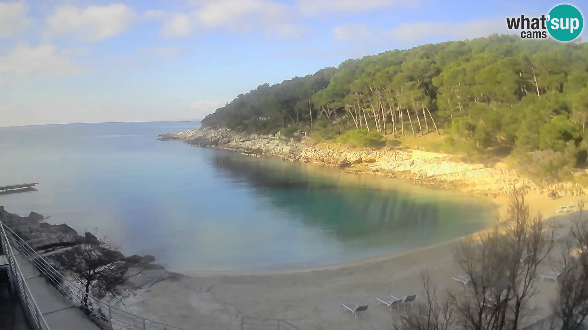 Webcam Mali Lošinj – Sunčana uvala beach – Veli Žal