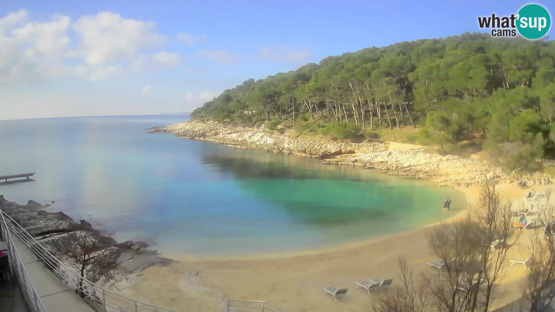 Webcam Mali Lošinj – plage Sunčana uvala – Veli Žal