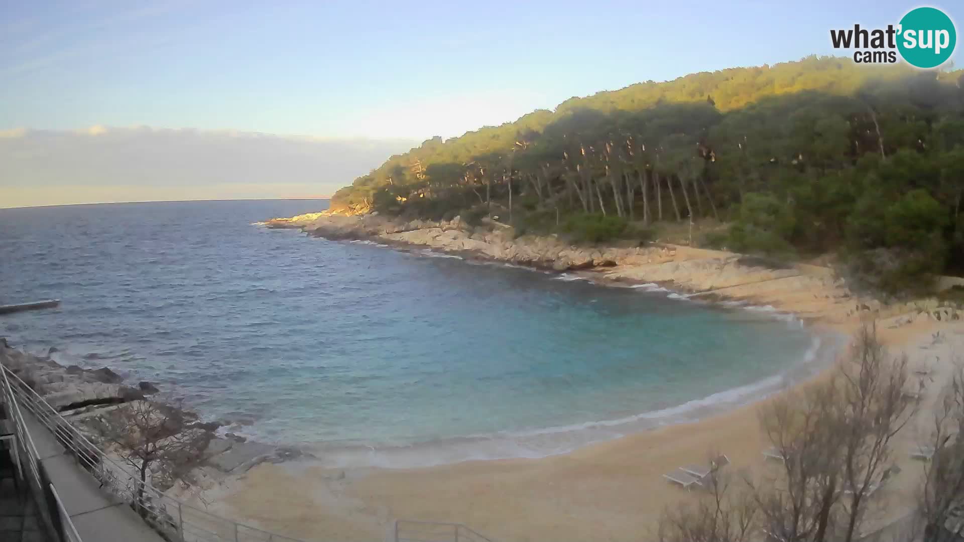 Spletna Kamera Mali Lošinj – plaža Sunčana uvala – Veli Žal