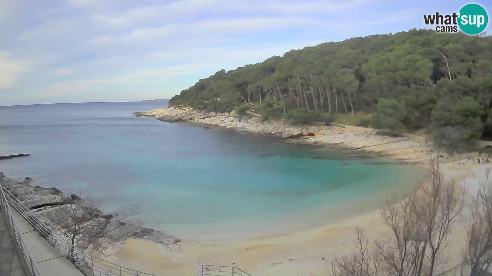 Spletna Kamera Mali Lošinj – plaža Sunčana uvala – Veli Žal