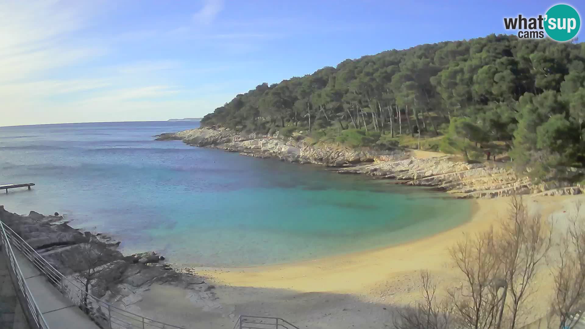 Webcam Mali Lošinj – Sunčana uvala beach – Veli Žal