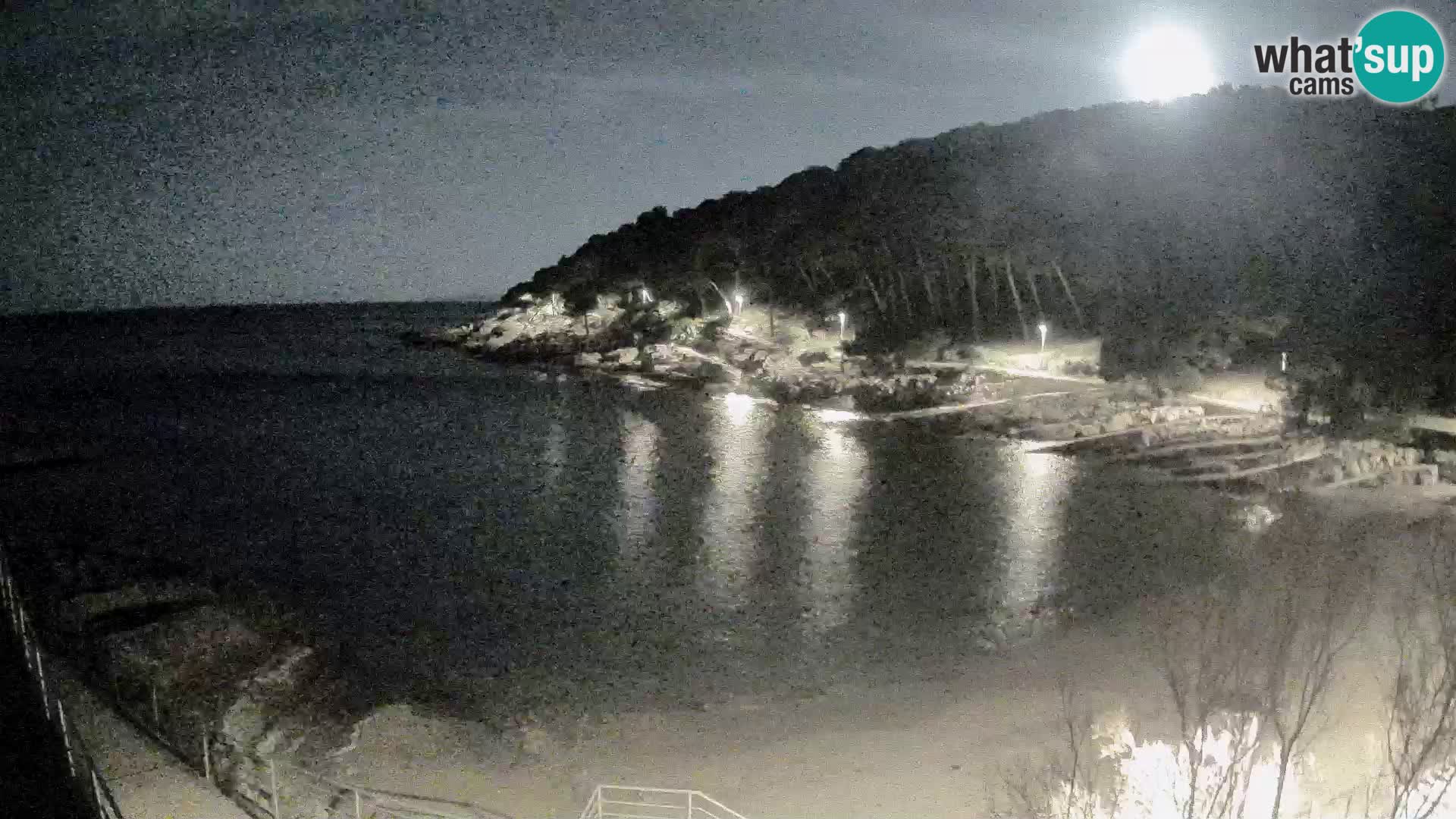 Webcam Mali Lošinj – playa Sunčana uvala – Veli Žal