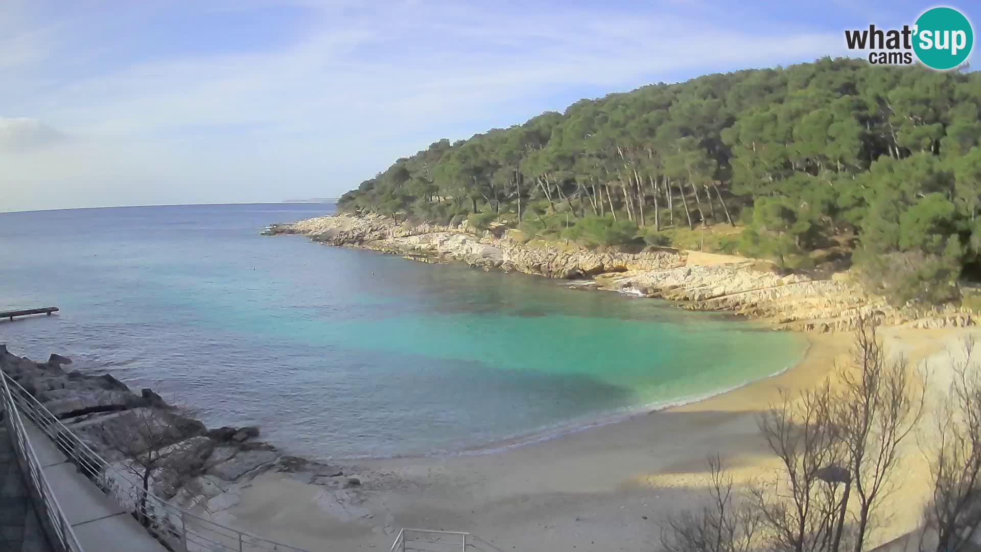 Webcam Mali Lošinj – Sunčana uvala beach – Veli Žal