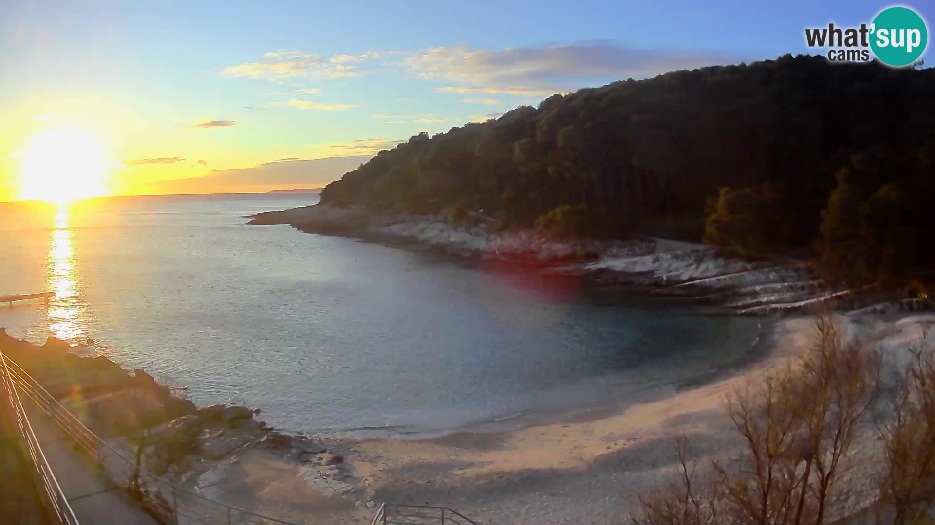 Webcam Mali Lošinj – Sunčana uvala beach – Veli Žal