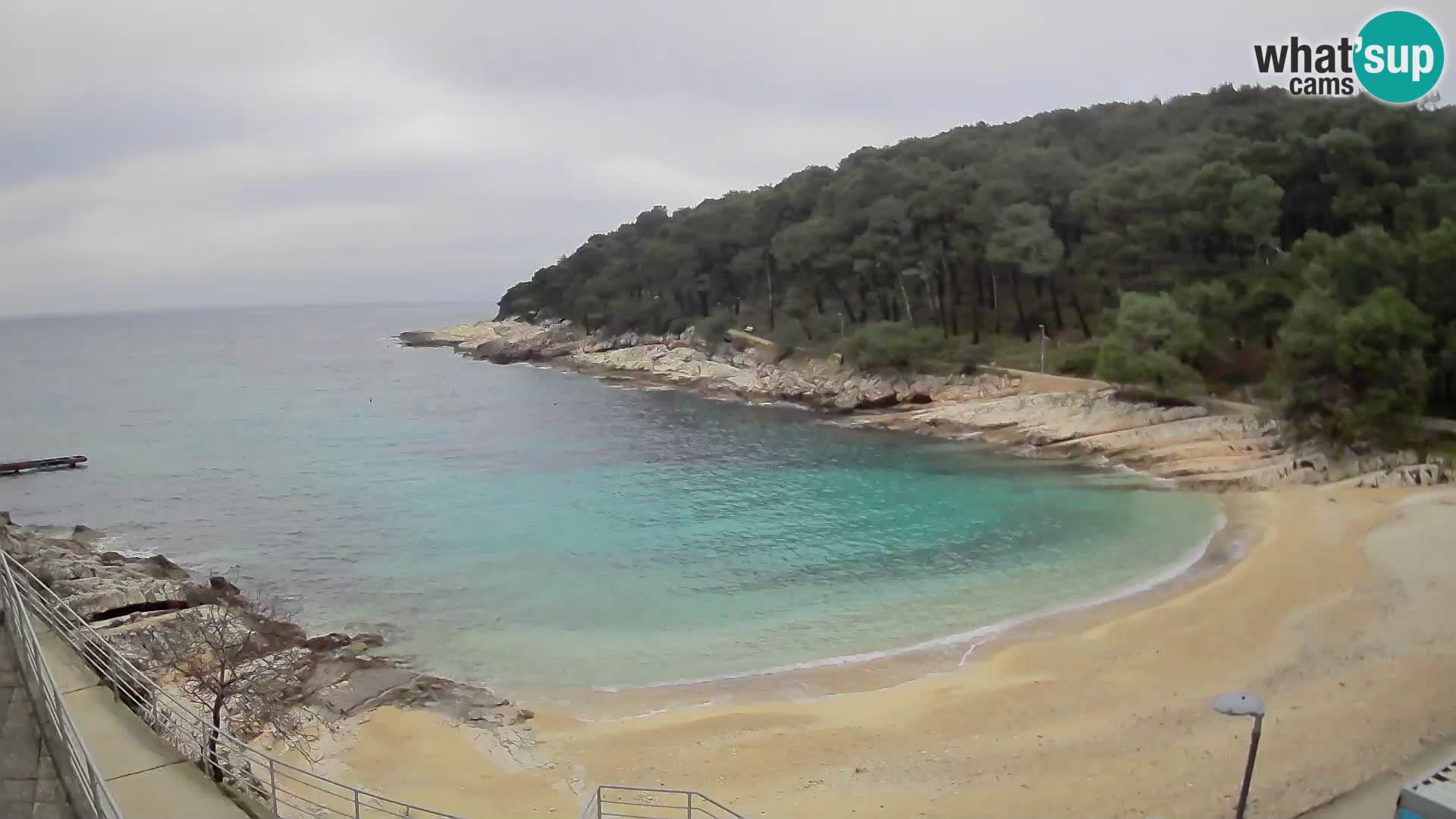 Web kam Mali Lošinj – plaža Sunčana uvala – Veli Žal