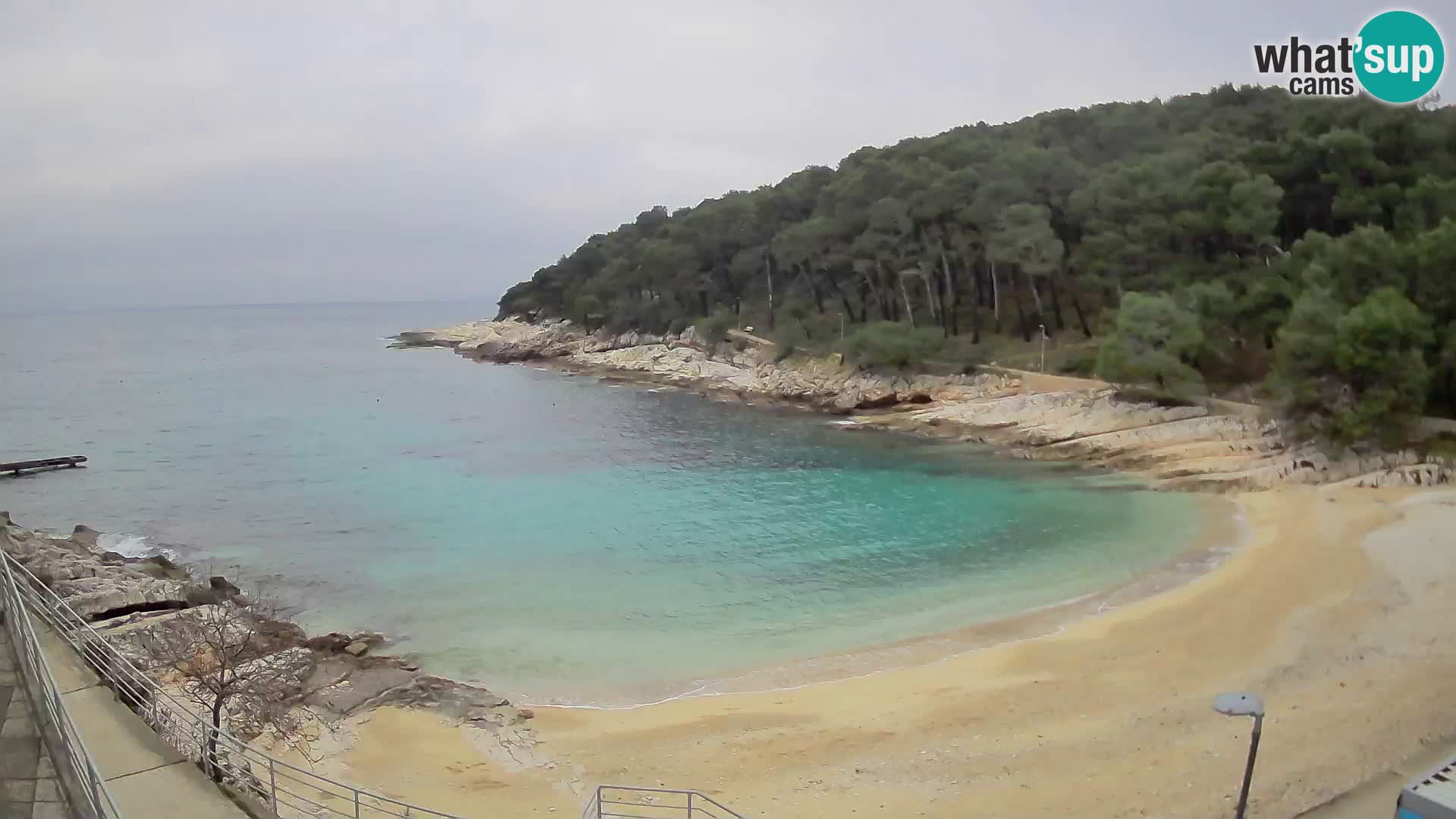 Webcam Mali Lošinj – playa Sunčana uvala – Veli Žal