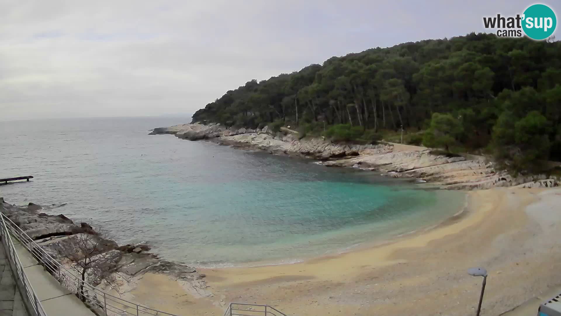 Webcam Mali Lošinj – plage Sunčana uvala – Veli Žal