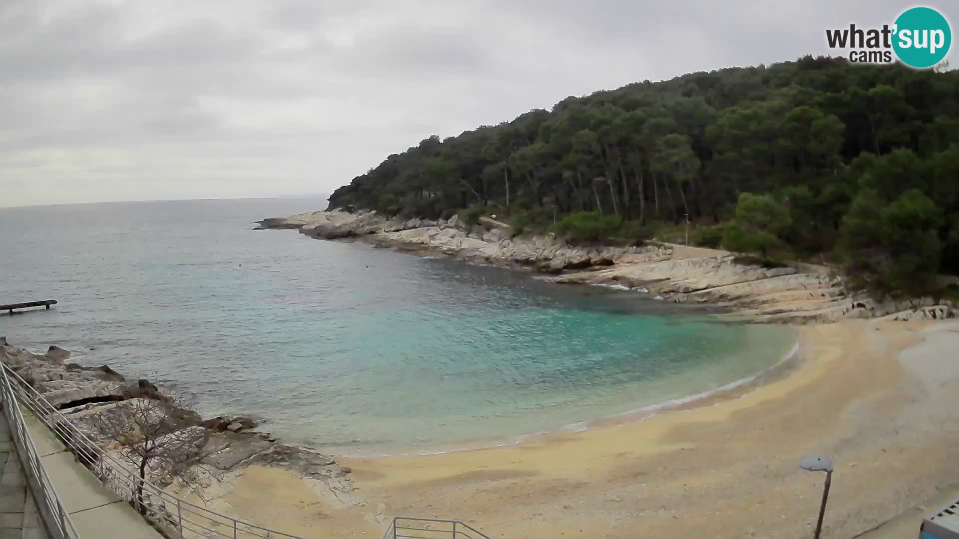 Web kam Mali Lošinj – plaža Sunčana uvala – Veli Žal