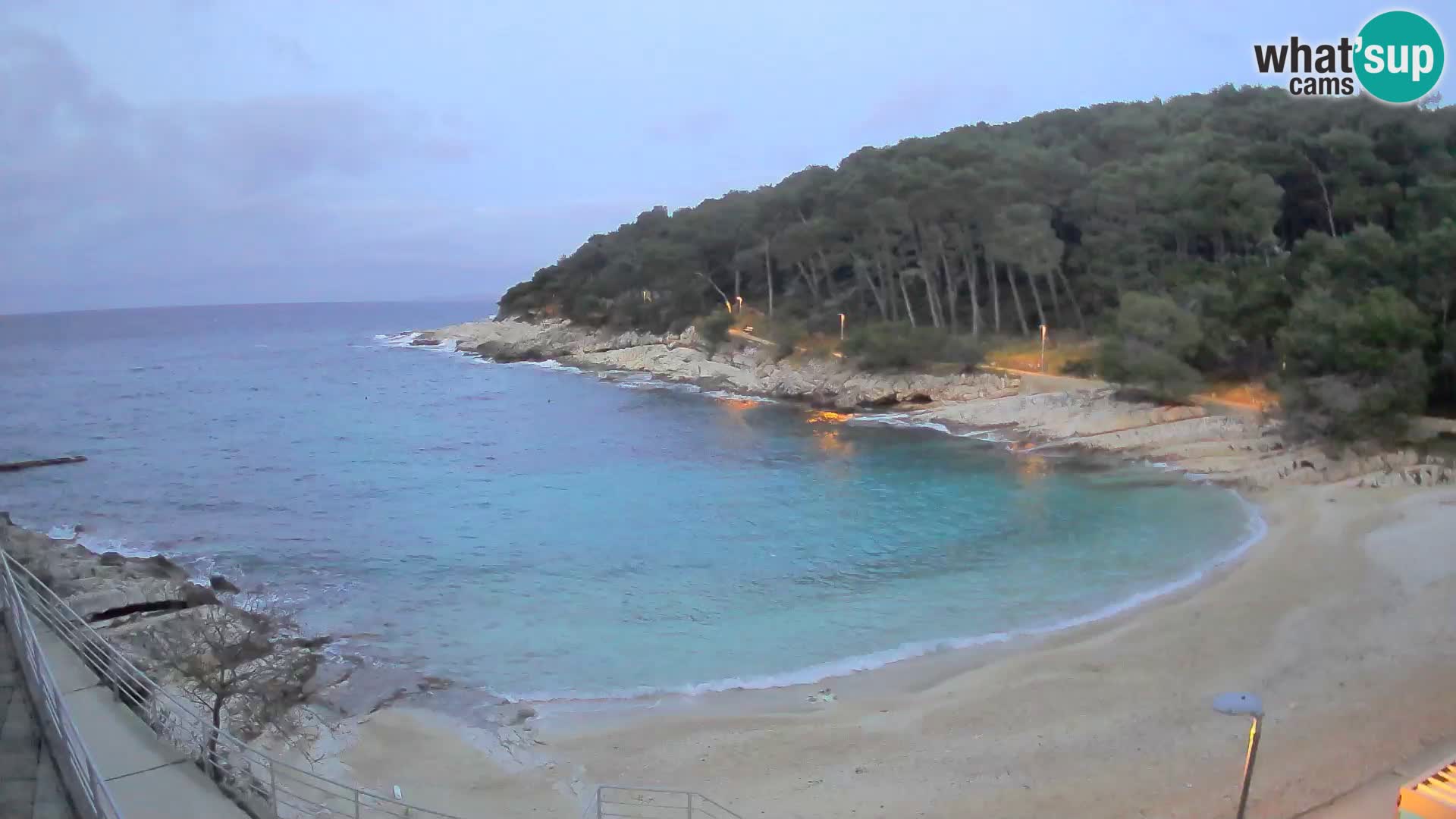 Webcam Mali Lošinj – plage Sunčana uvala – Veli Žal