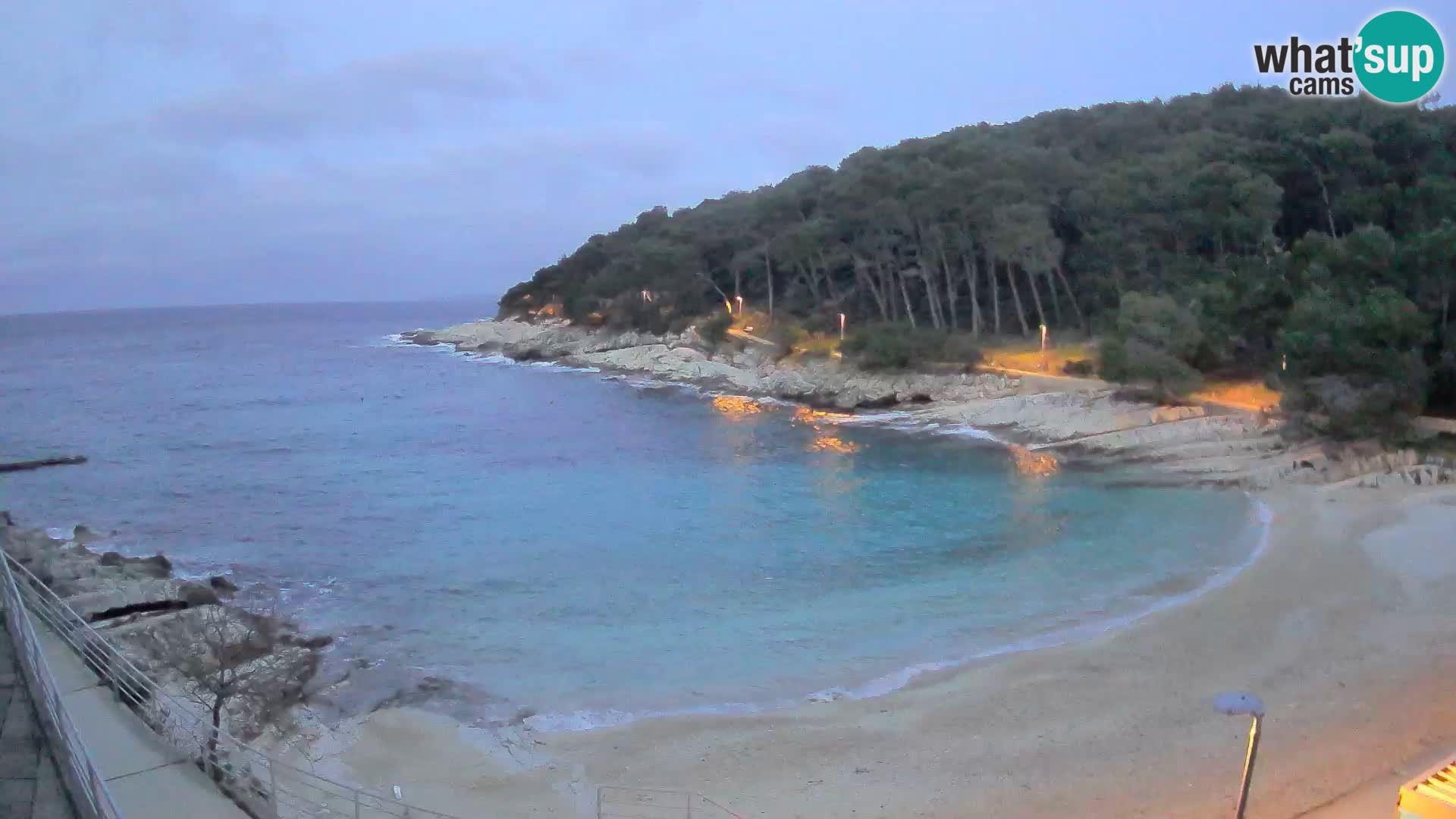 Web kam Mali Lošinj – plaža Sunčana uvala – Veli Žal