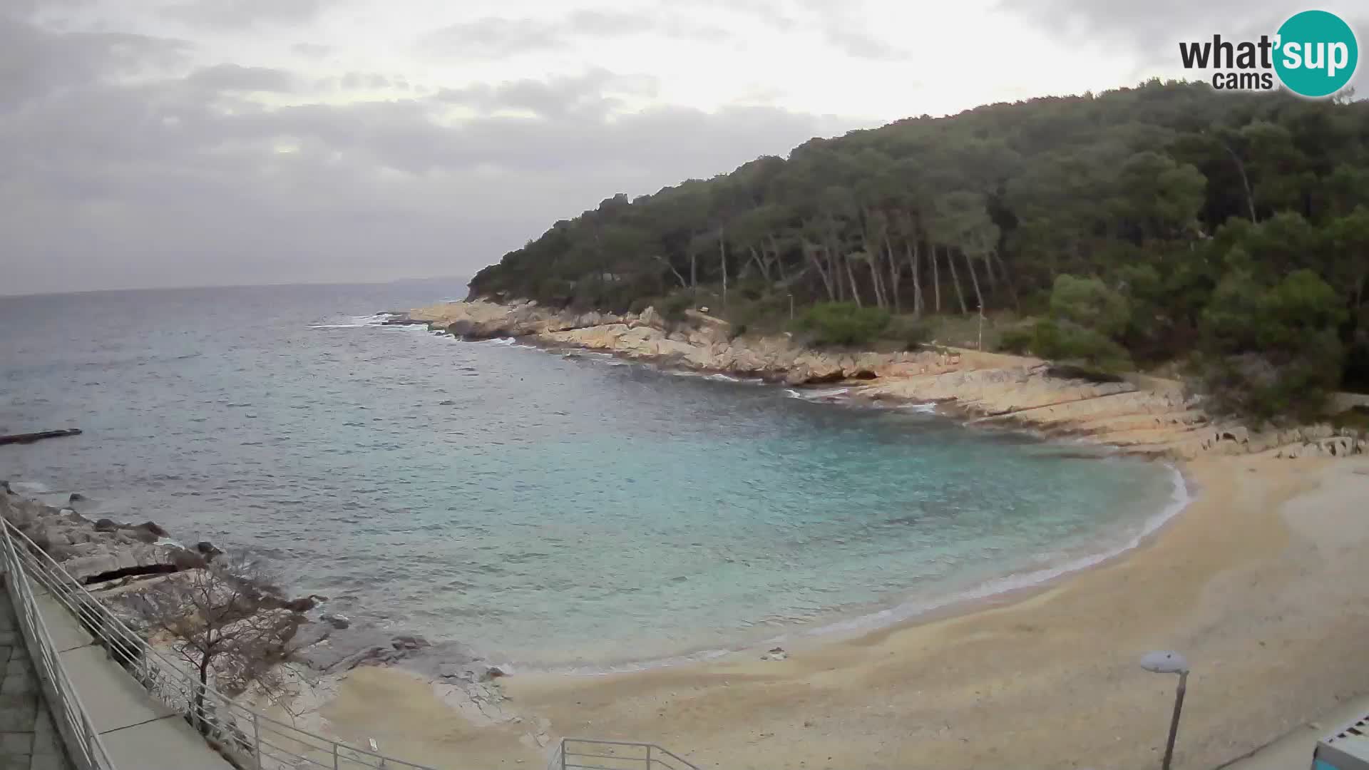 Webcam Mali Lošinj – plage Sunčana uvala – Veli Žal