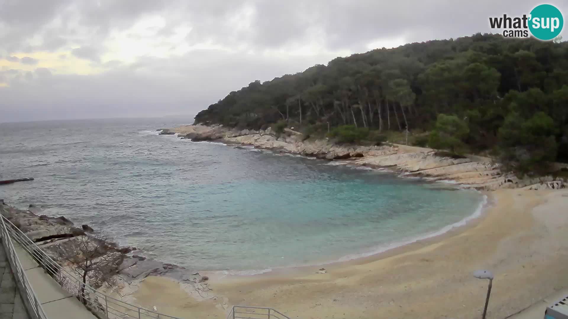 Webcam Mali Lošinj – playa Sunčana uvala – Veli Žal